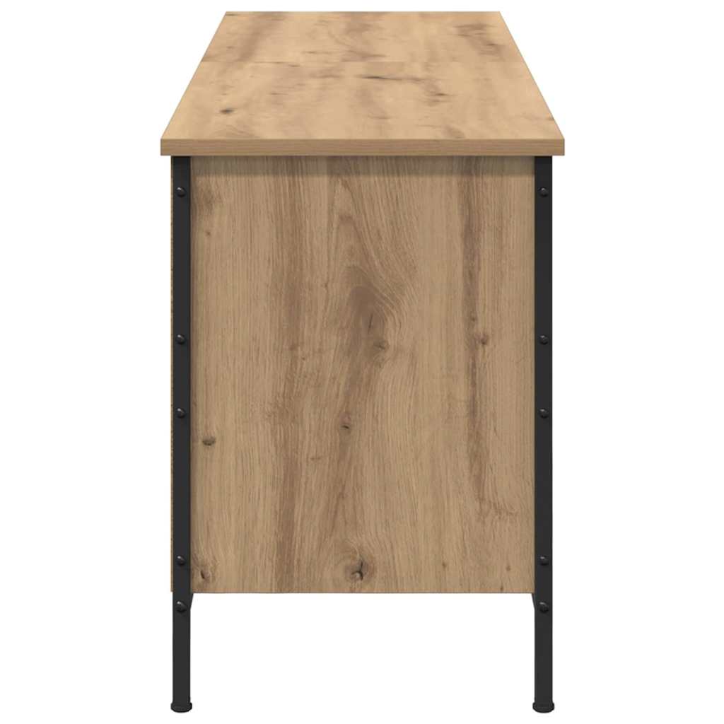 Ormar za cipele s policom Umjetnički hrast 131 x 35 x 50 cm