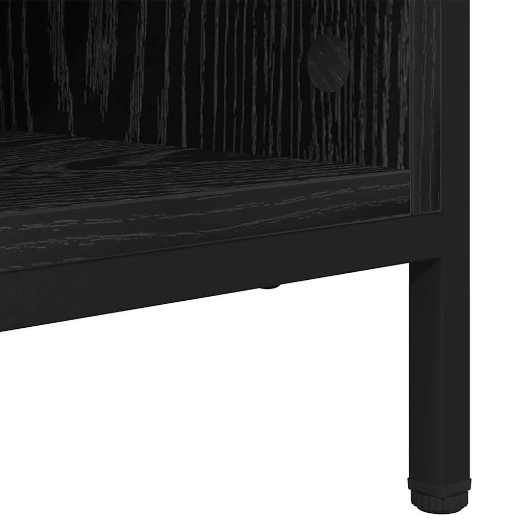 Ormar za cipele s policom Crni hrast 131 x 35 x 50 cm