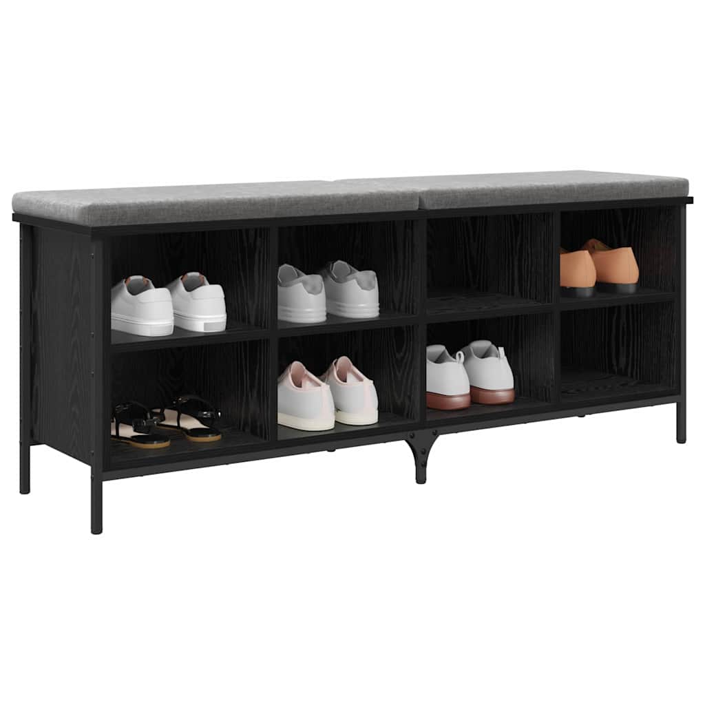 Ormar za cipele s policom Crni hrast 131 x 35 x 50 cm