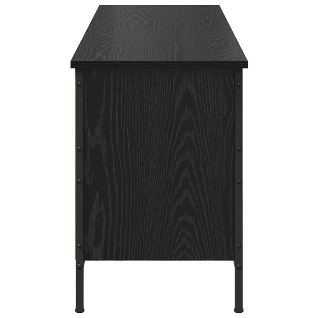 Ormar za cipele s policom Crni hrast 131 x 35 x 50 cm