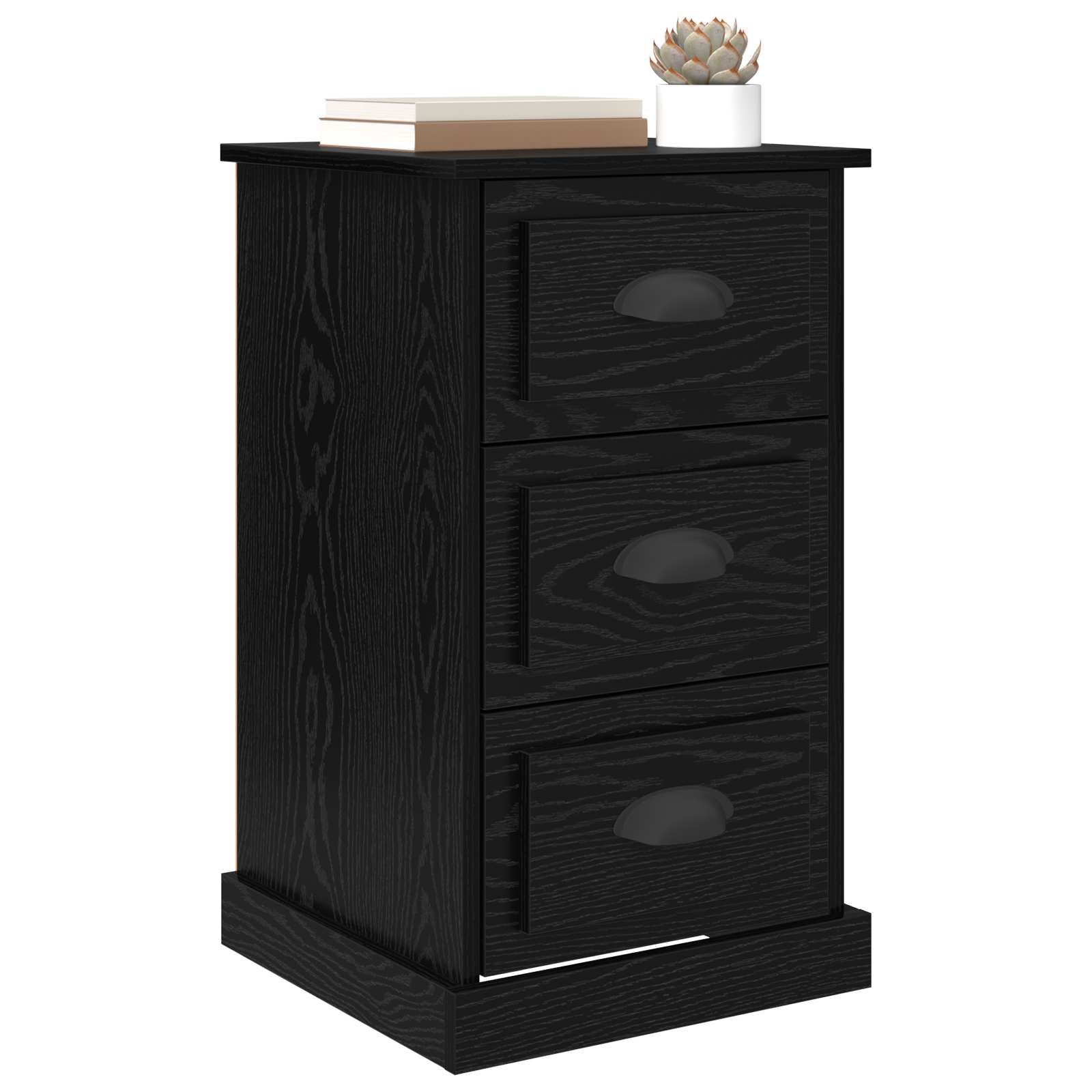 Noćni ormar Crni hrast 39 x 39 x 67,5 cm Konstruirano drvo
