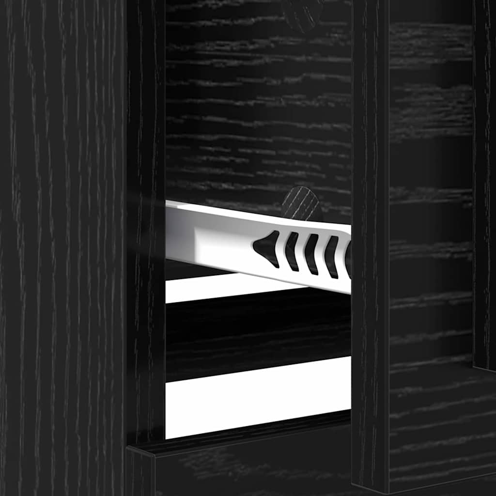 Kreveta Crni hrast 70 x 35,5 x 67,5 cm Konstruirano drvo