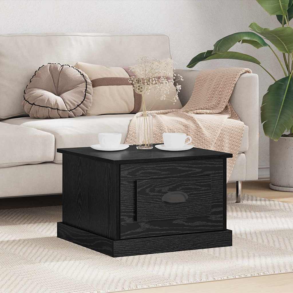 Kava Stol Crni hrast 50 x 50 x 35 cm Konstruirano drvo
