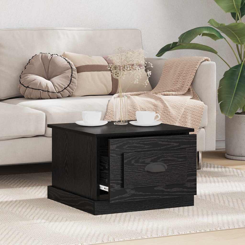 Kava Stol Crni hrast 50 x 50 x 35 cm Konstruirano drvo