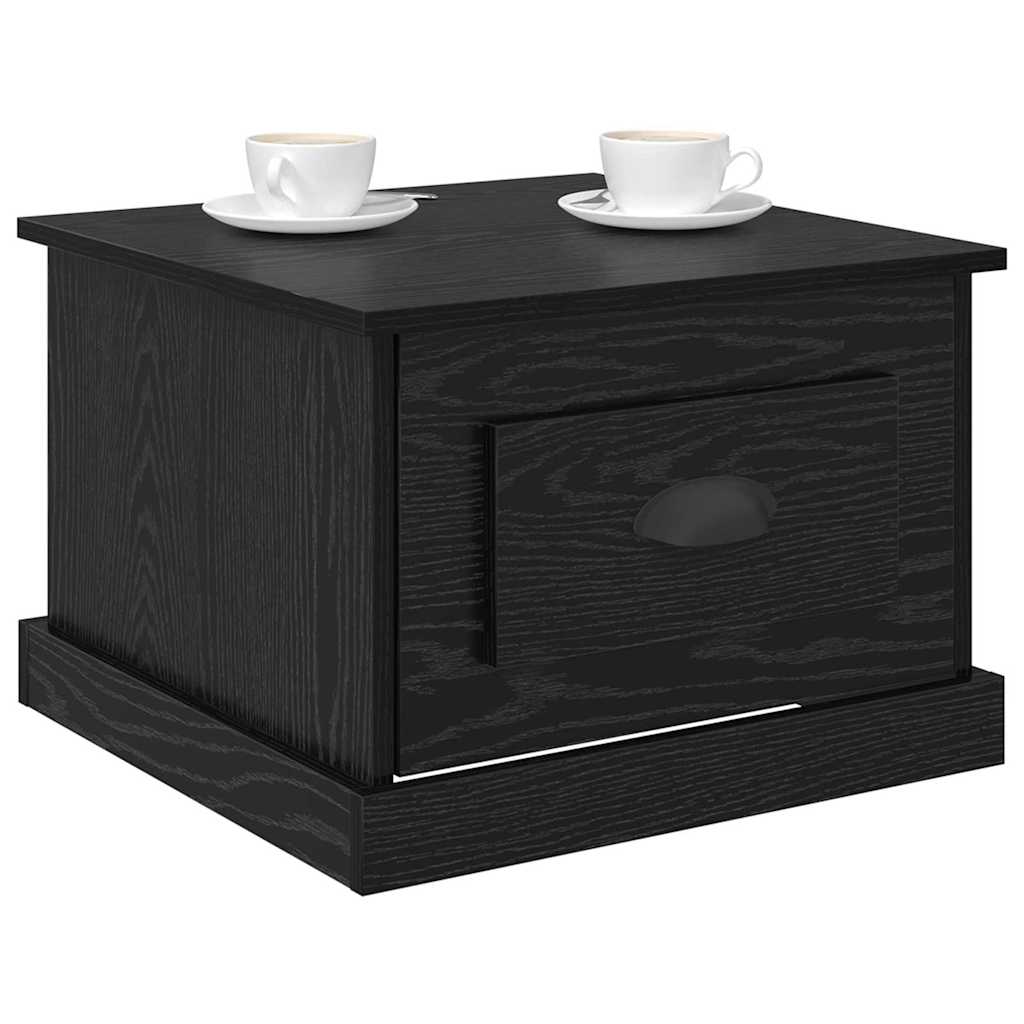 Kava Stol Crni hrast 50 x 50 x 35 cm Konstruirano drvo