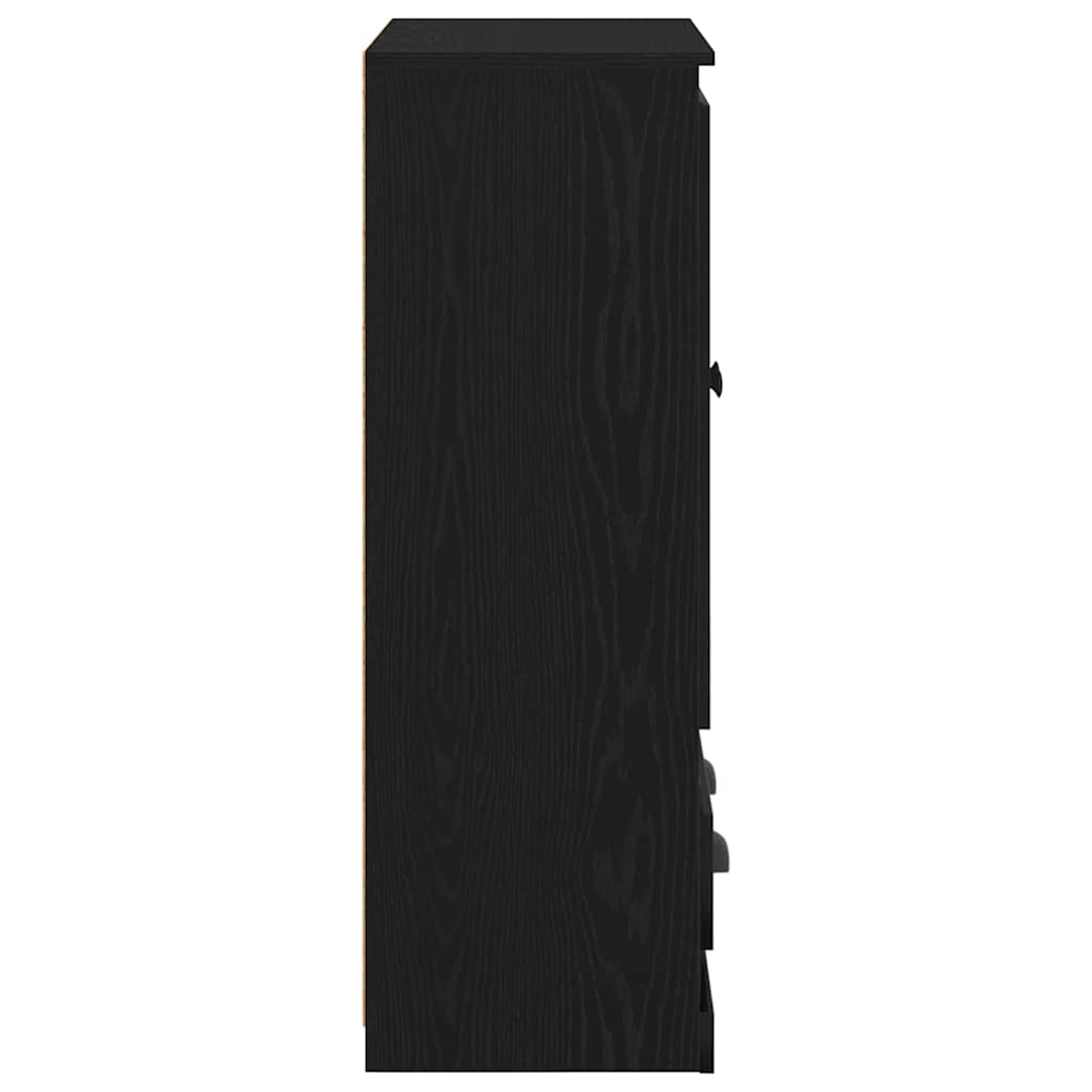 Highboard Crni hrast 60 x 35,5 x 103,5 cm Konstruirano drvo