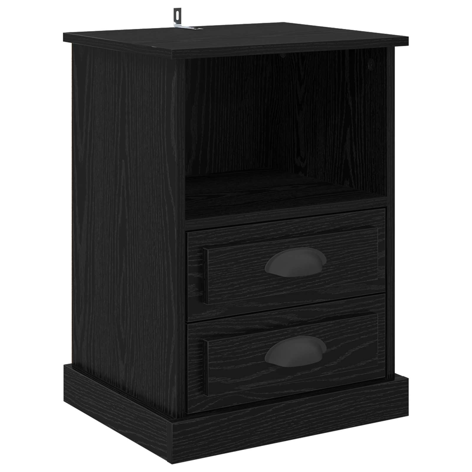 Noćni ormar 2 pcs Crni hrast 36 x 43 x 60 cm Konstruirano drvo