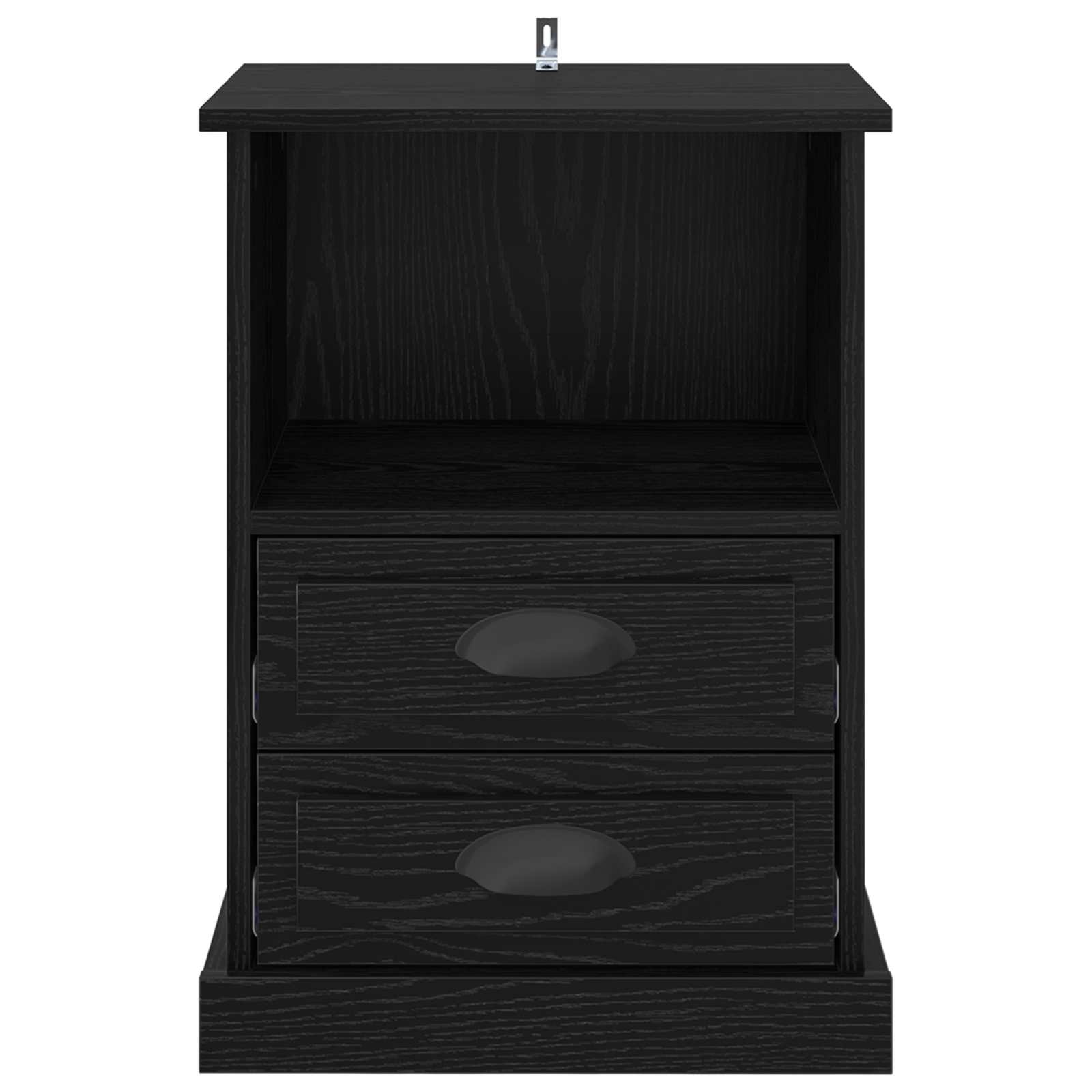 Noćni ormar 2 pcs Crni hrast 36 x 43 x 60 cm Konstruirano drvo