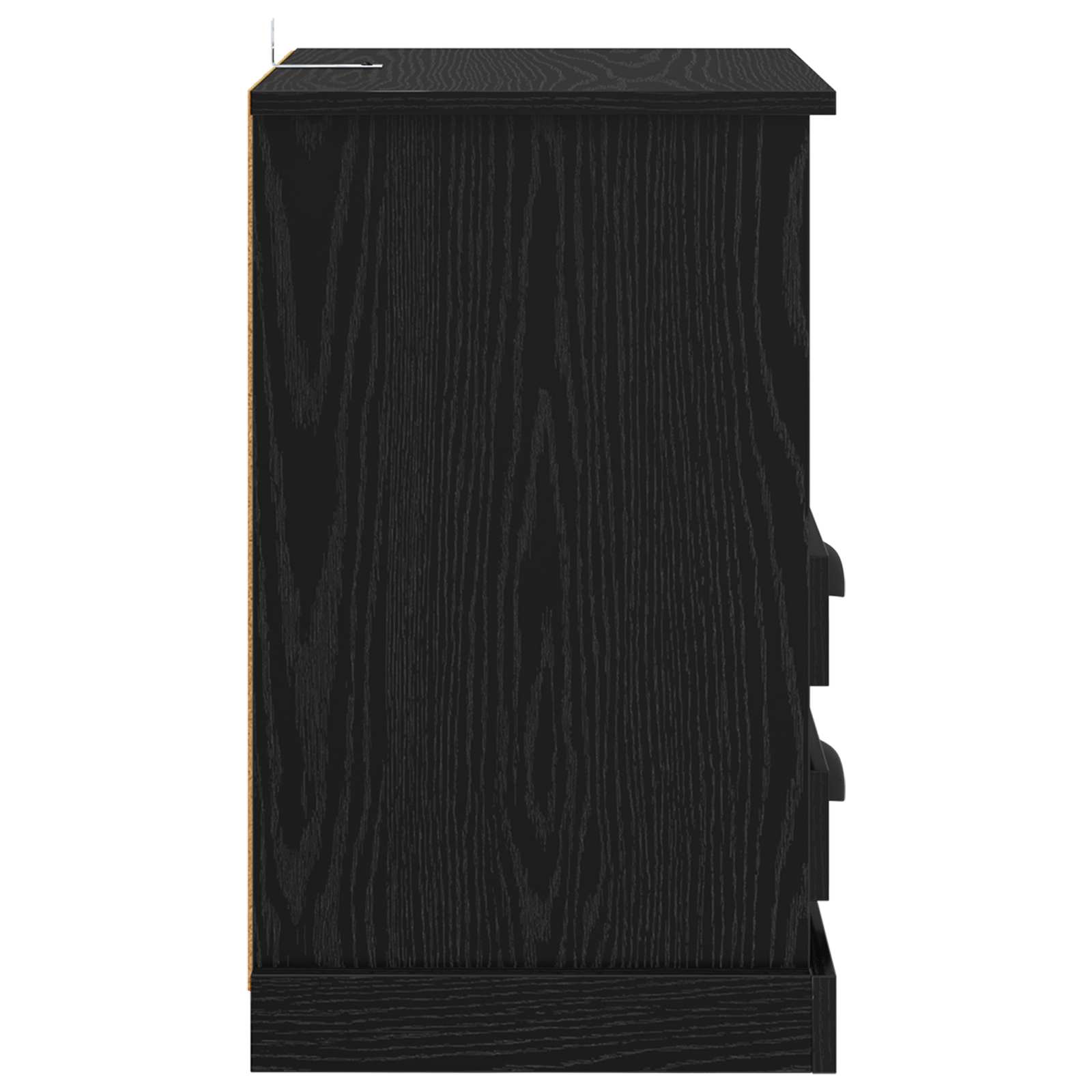 Noćni ormar 2 pcs Crni hrast 36 x 43 x 60 cm Konstruirano drvo