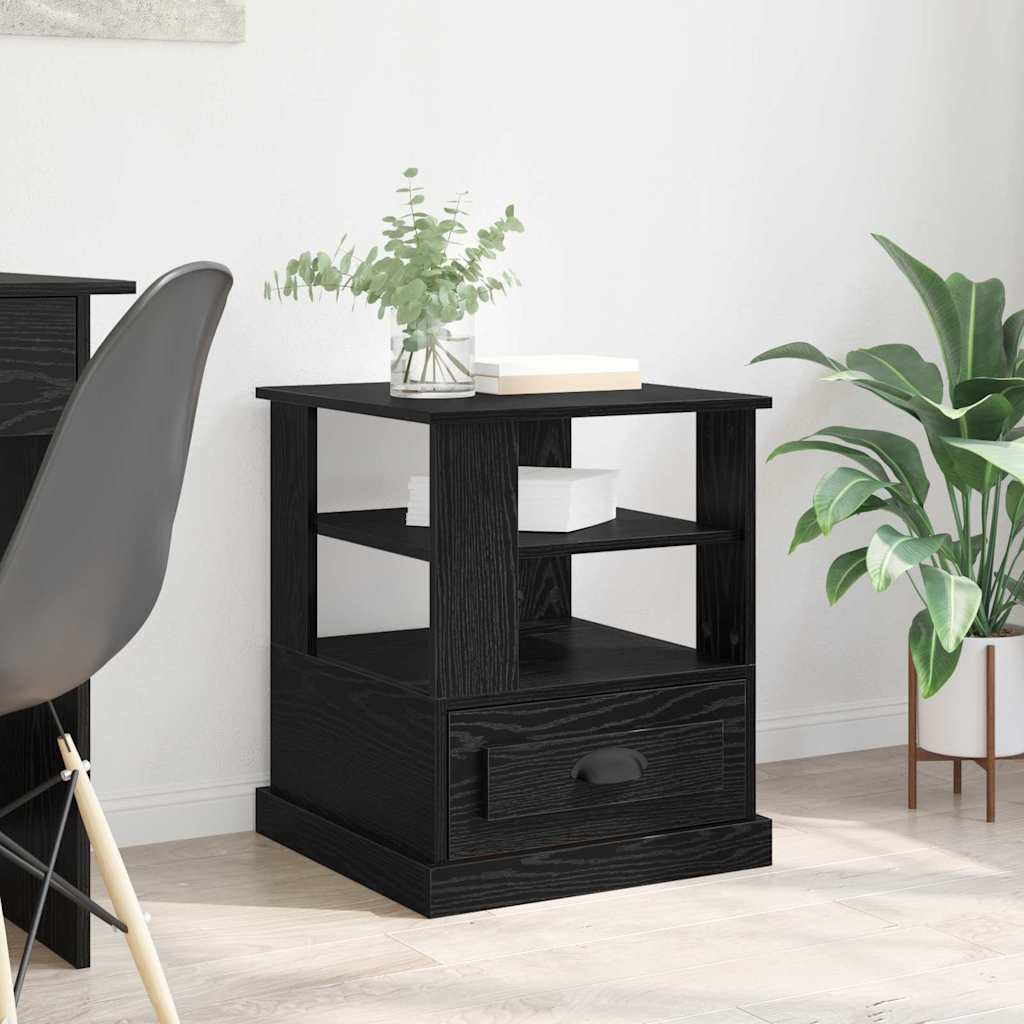 Noćni ormar Crni hrast 50 x 50 x 60 cm Konstruirano drvo