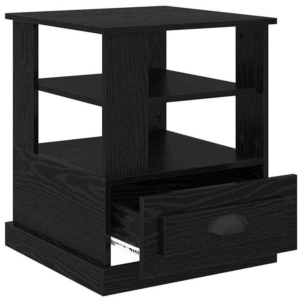 Noćni ormar Crni hrast 50 x 50 x 60 cm Konstruirano drvo
