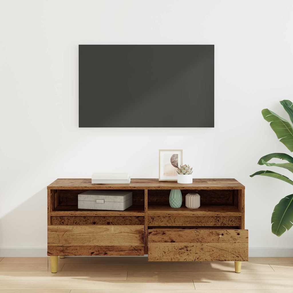 TV ormar Staro drvo 100 x 34,5 x 44,5 cm Konstruirano drvo