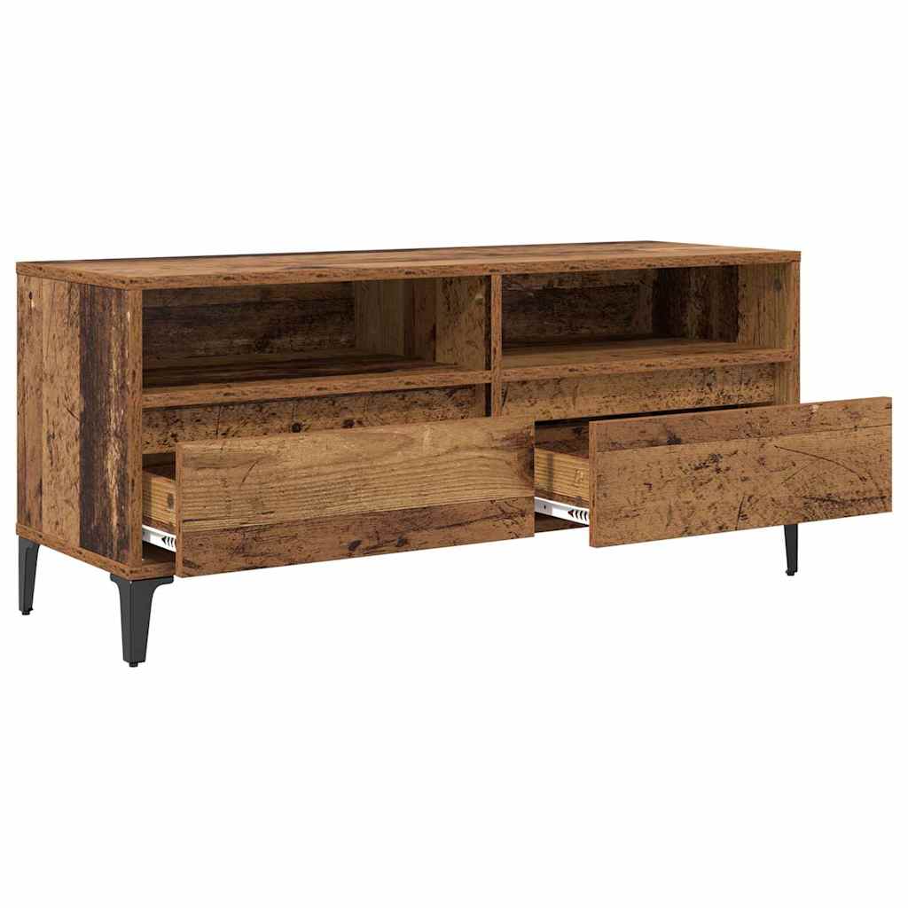 TV ormar Staro drvo 100 x 34,5 x 44,5 cm Obrađeno drvo i čelik