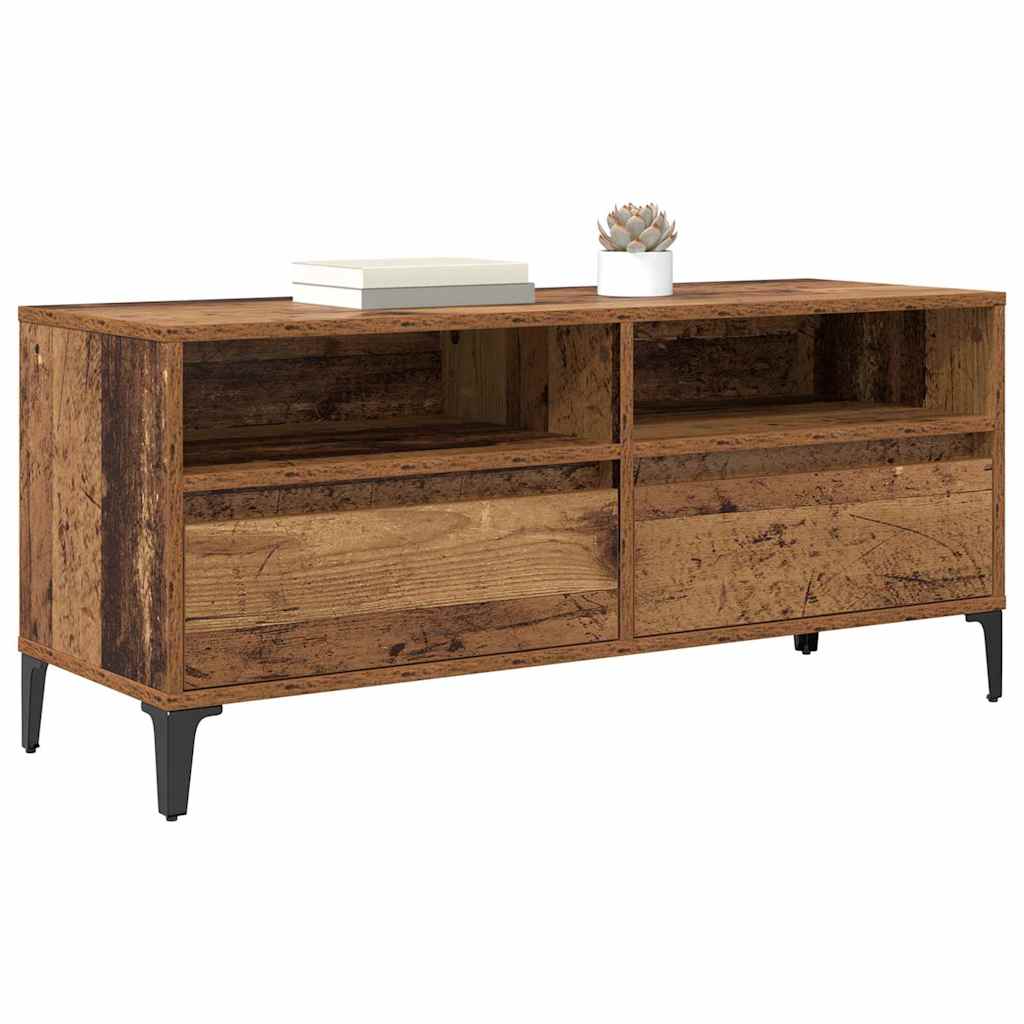 TV ormar Staro drvo 100 x 34,5 x 44,5 cm Obrađeno drvo i čelik