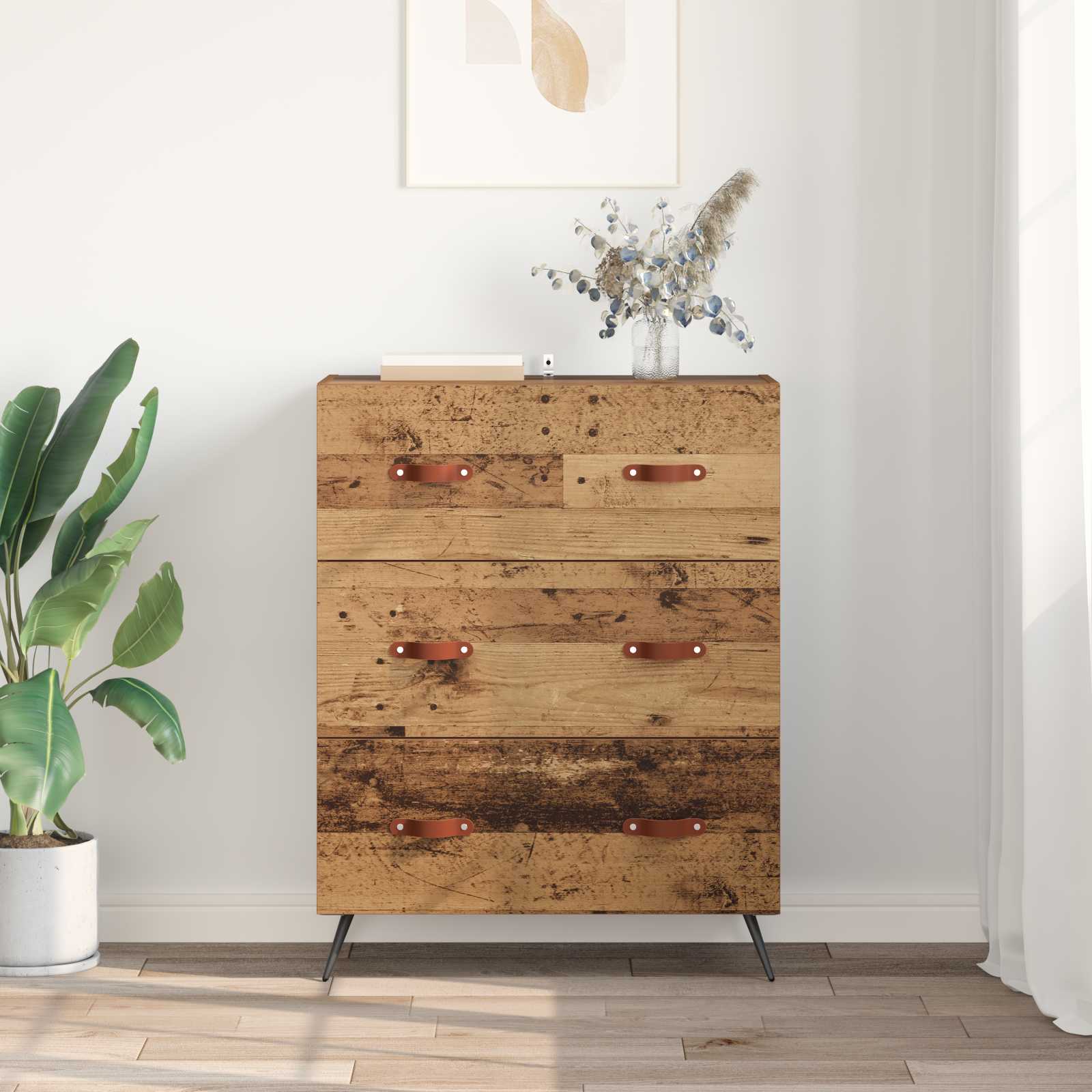 Komoda Staro drvo 69,5 x 34 x 90 cm Konstrukcijsko drvo