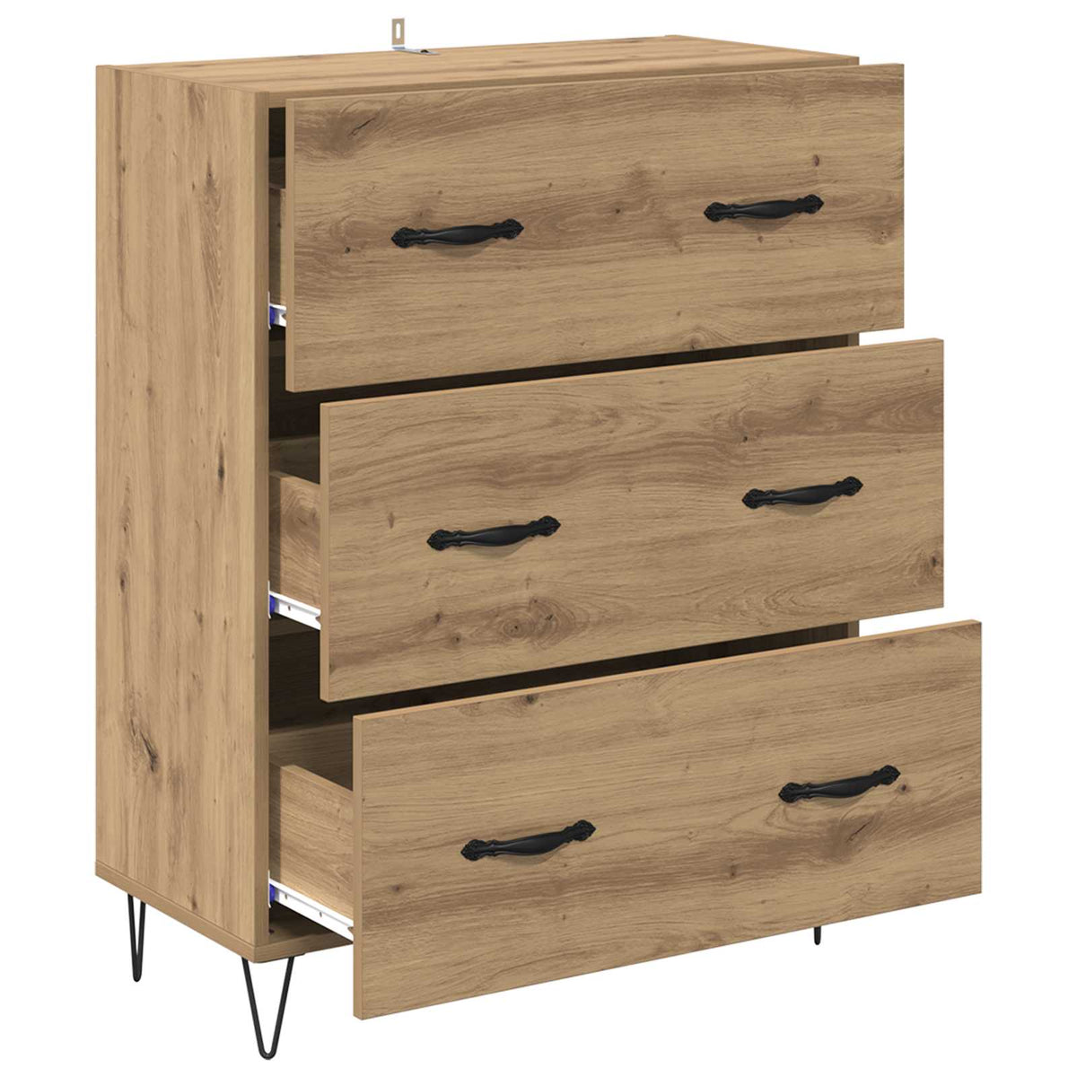 Kreveta s ladicama Umjetnički hrast 69,5 x 34 x 90 cm