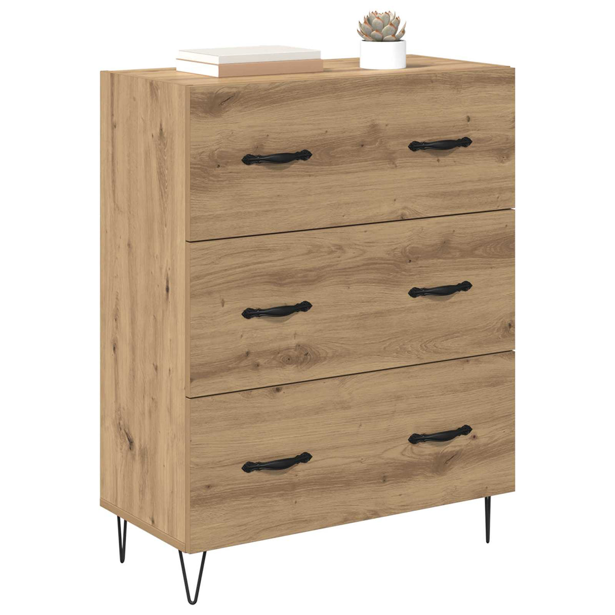 Kreveta s ladicama Umjetnički hrast 69,5 x 34 x 90 cm