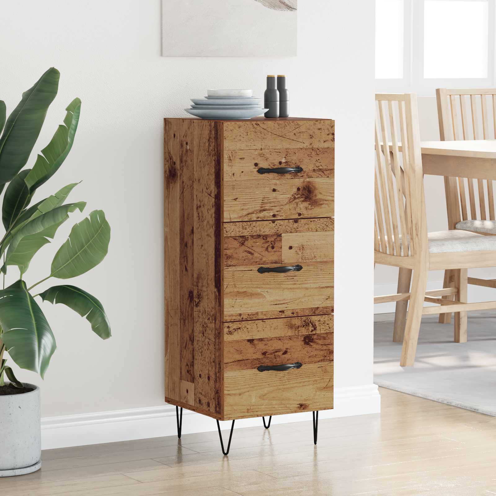 Kreveta Staro drvo 34 x 34.5 x 90 cm Konstruirano drvo