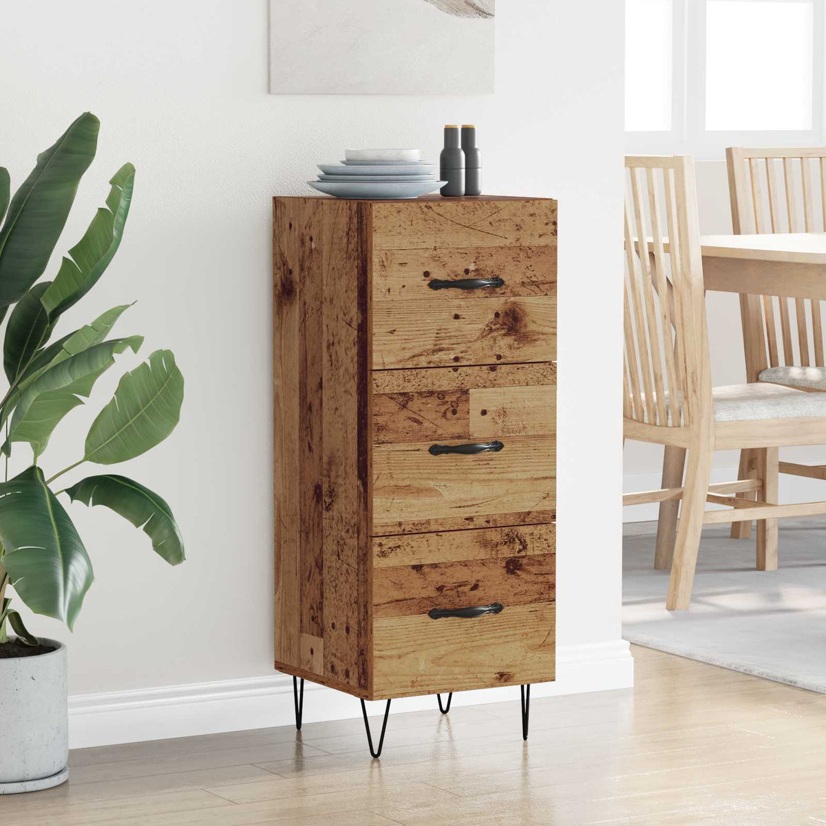 Kreveta Staro drvo 34 x 34.5 x 90 cm Konstruirano drvo