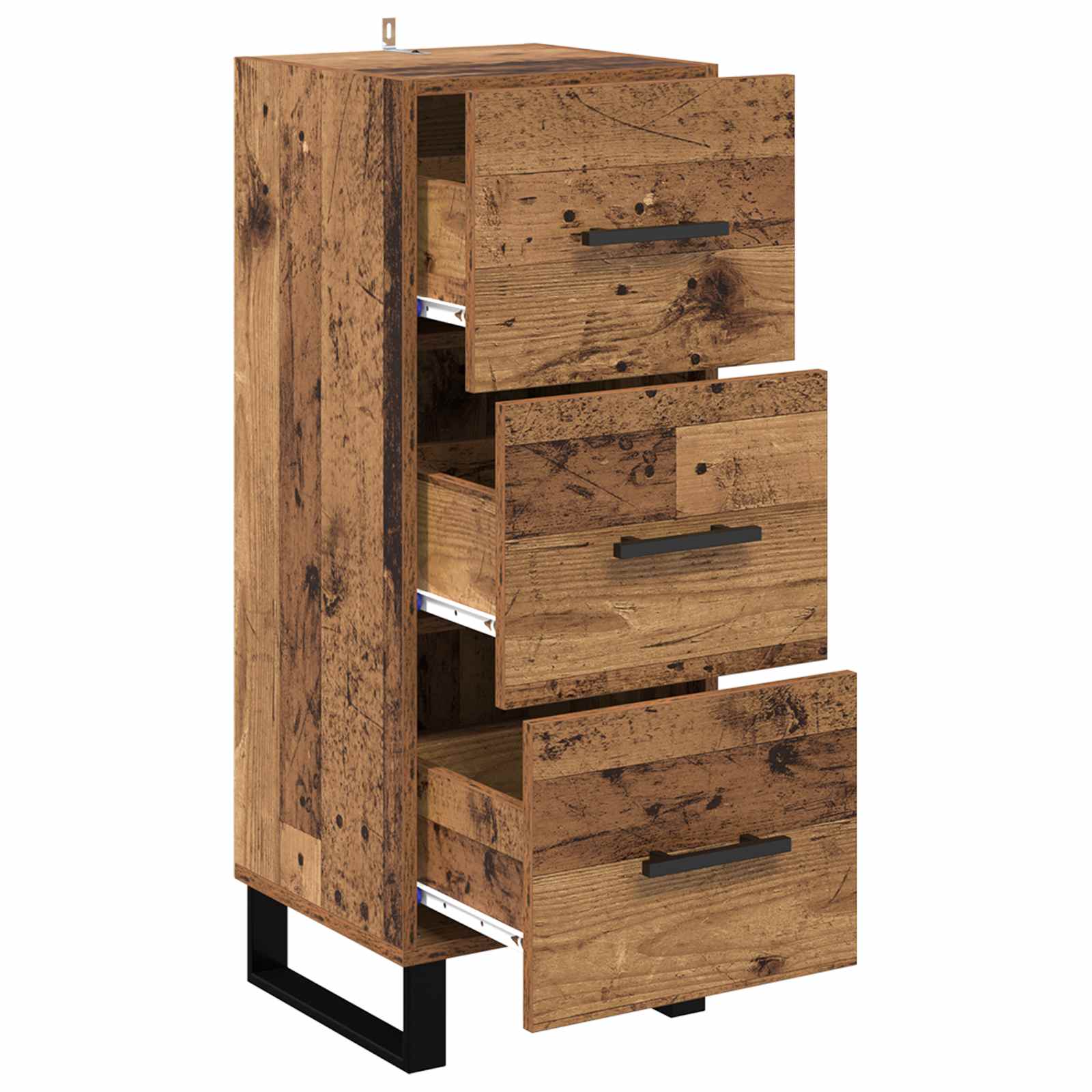 Kreveta Staro drvo 34,5 x 34 x 90 cm Obrađeno drvo i čelik