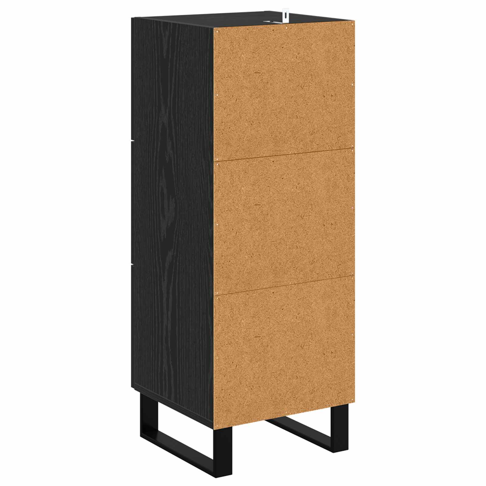 Kreveta Crni hrast 34,5 x 34 x 90 cm Obrađeno drvo i čelik