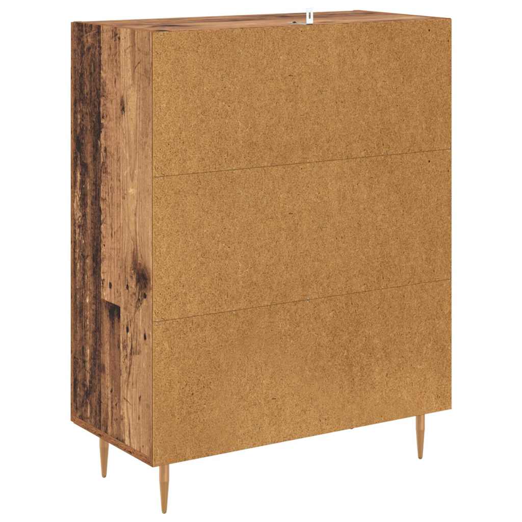 Kreveta Staro drvo 69,5 x 34 x 90 cm Obrađeno drvo i čelik