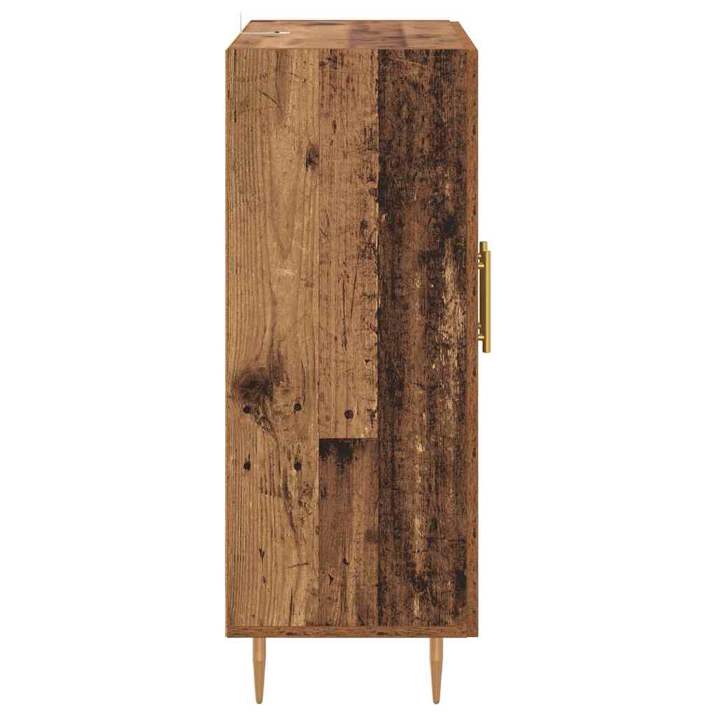 Kreveta Staro drvo 69,5 x 34 x 90 cm Obrađeno drvo i čelik