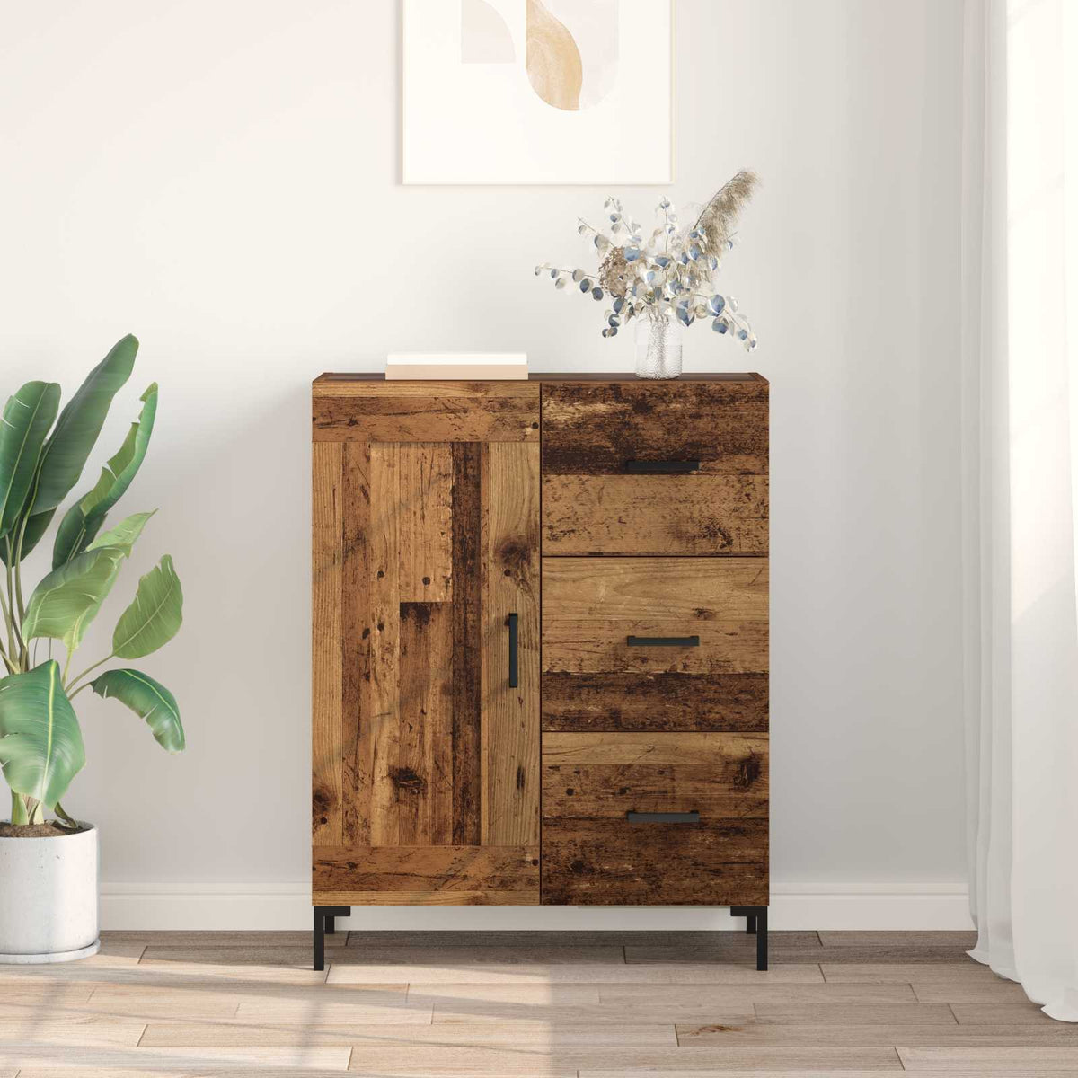 Kreveta Staro drvo 69.5 x 34 x 90 cm Konstruirano drvo