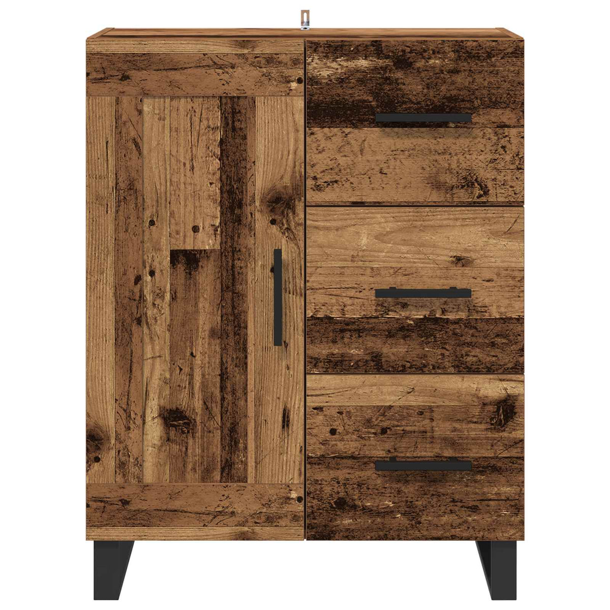 Kreveta Staro drvo 69,5 x 34 x 90 cm Obrađeno drvo i čelik