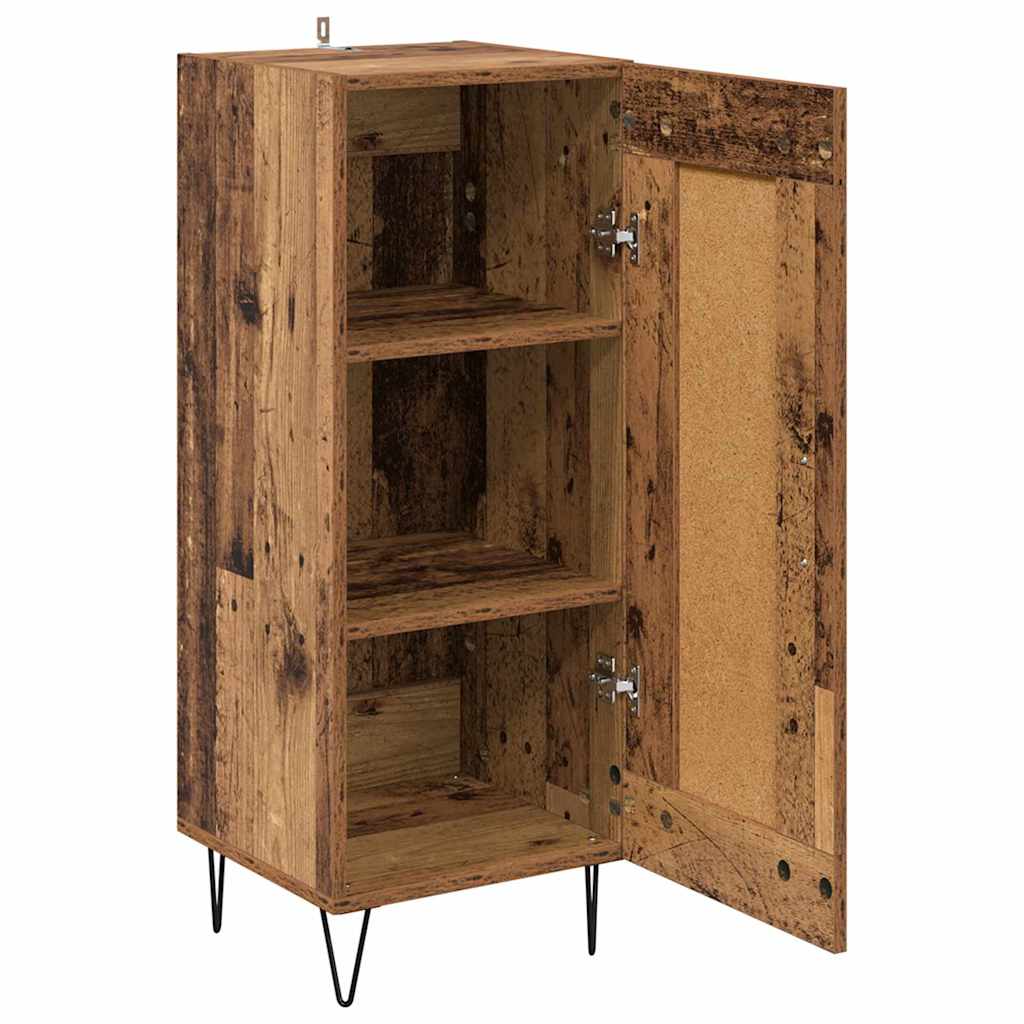 Kreveta Staro drvo 34,5 x 34 x 90 cm Obrađeno drvo i čelik