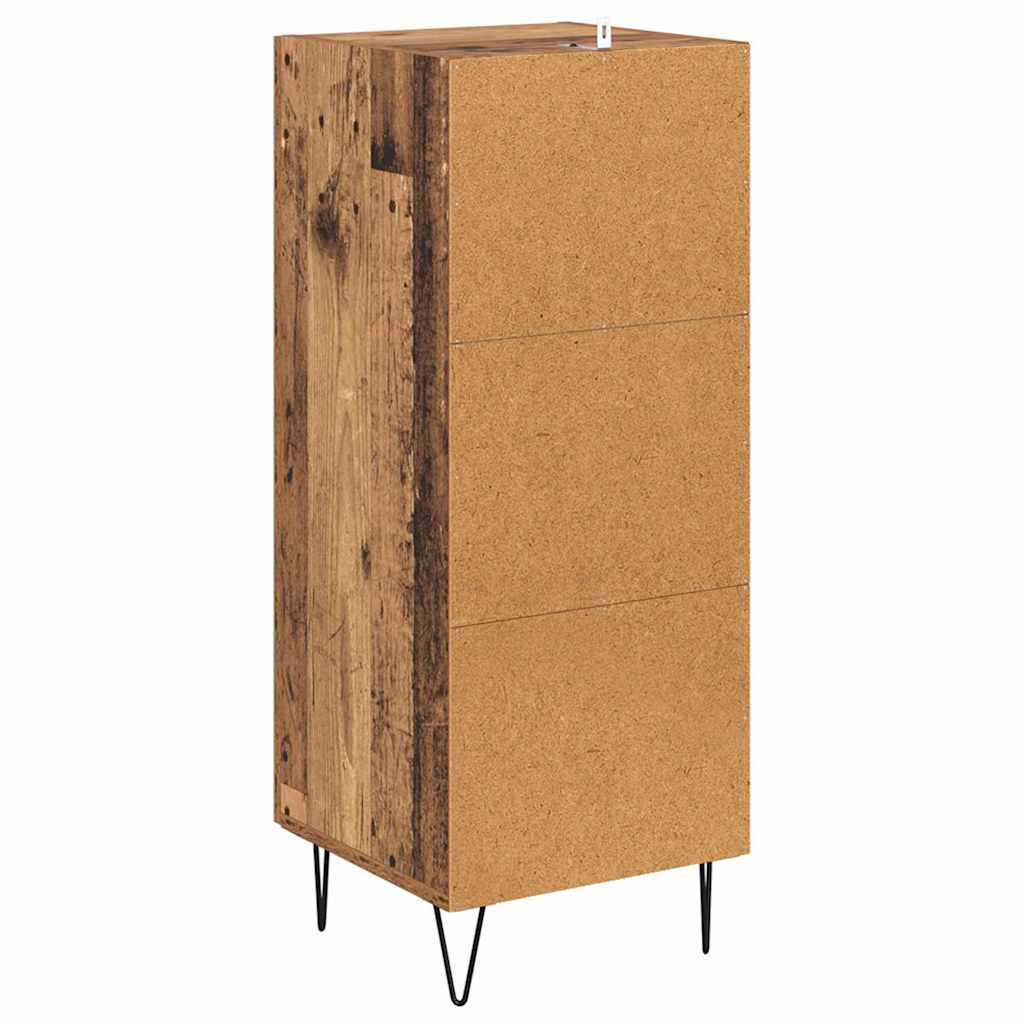 Kreveta Staro drvo 34,5 x 34 x 90 cm Obrađeno drvo i čelik