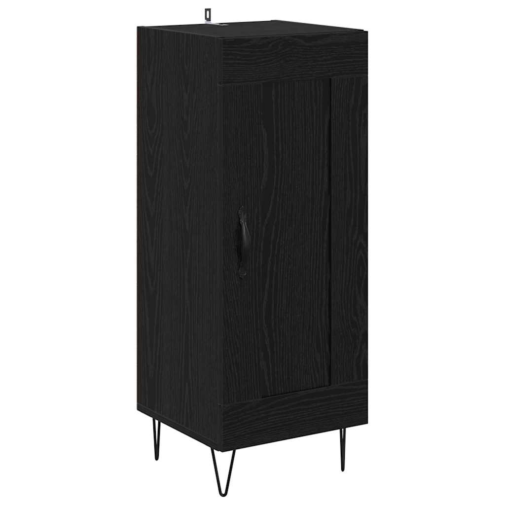 Kreveta Crni hrast 34,5 x 34 x 90 cm Obrađeno drvo i čelik