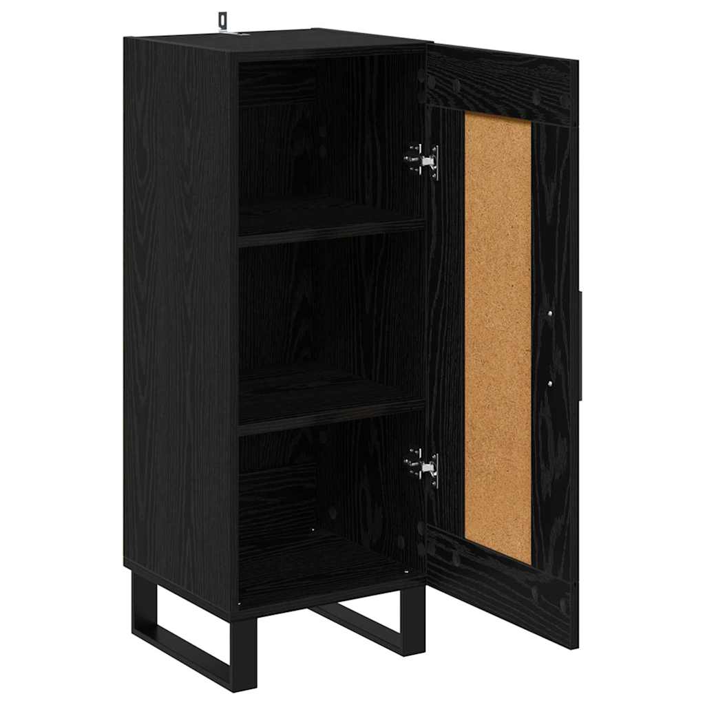 Kreveta Crni hrast 34,5 x 34 x 90 cm Obrađeno drvo i čelik