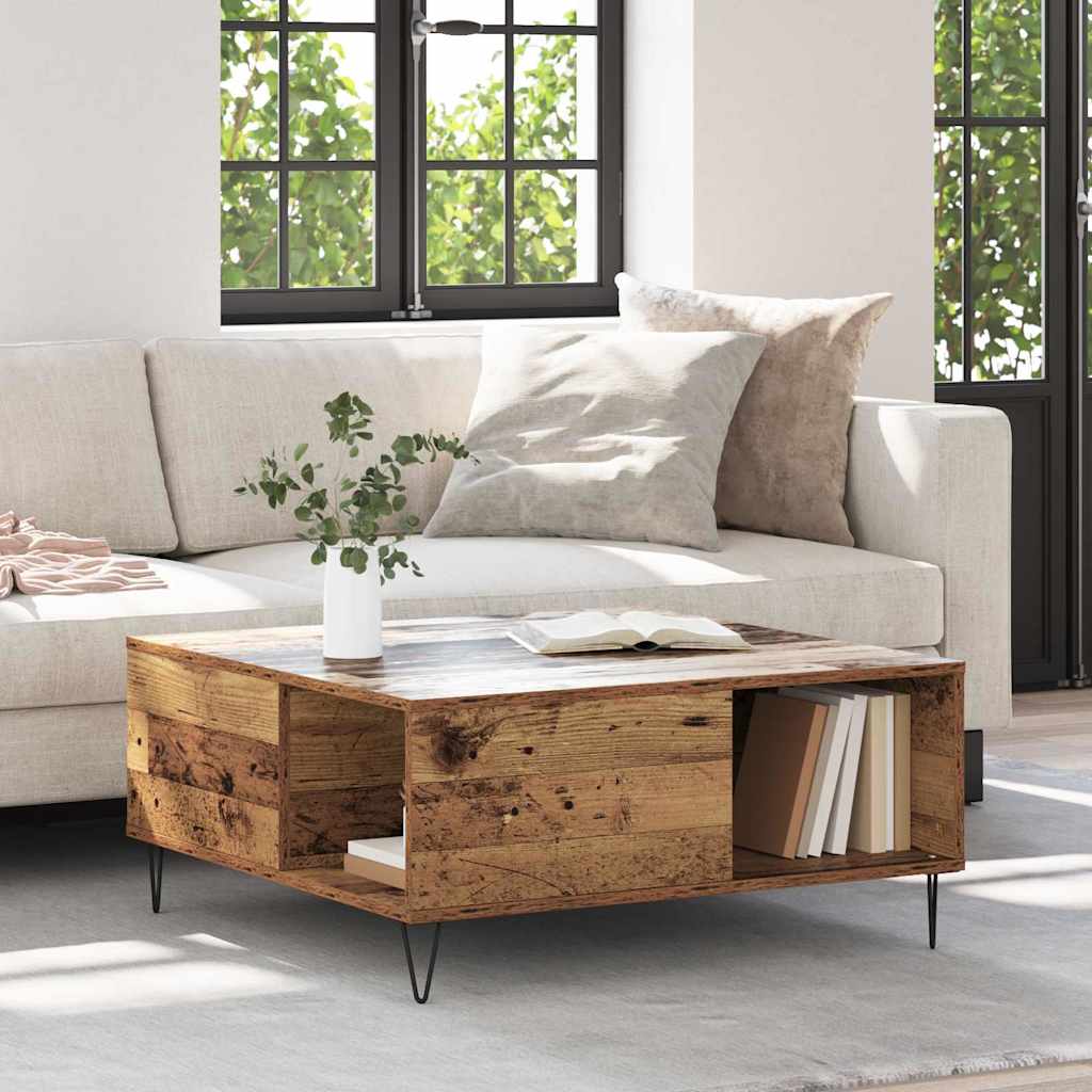 Kava Stol Staro drvo 80 x 80 x 36,5 cm Konstruirano drvo