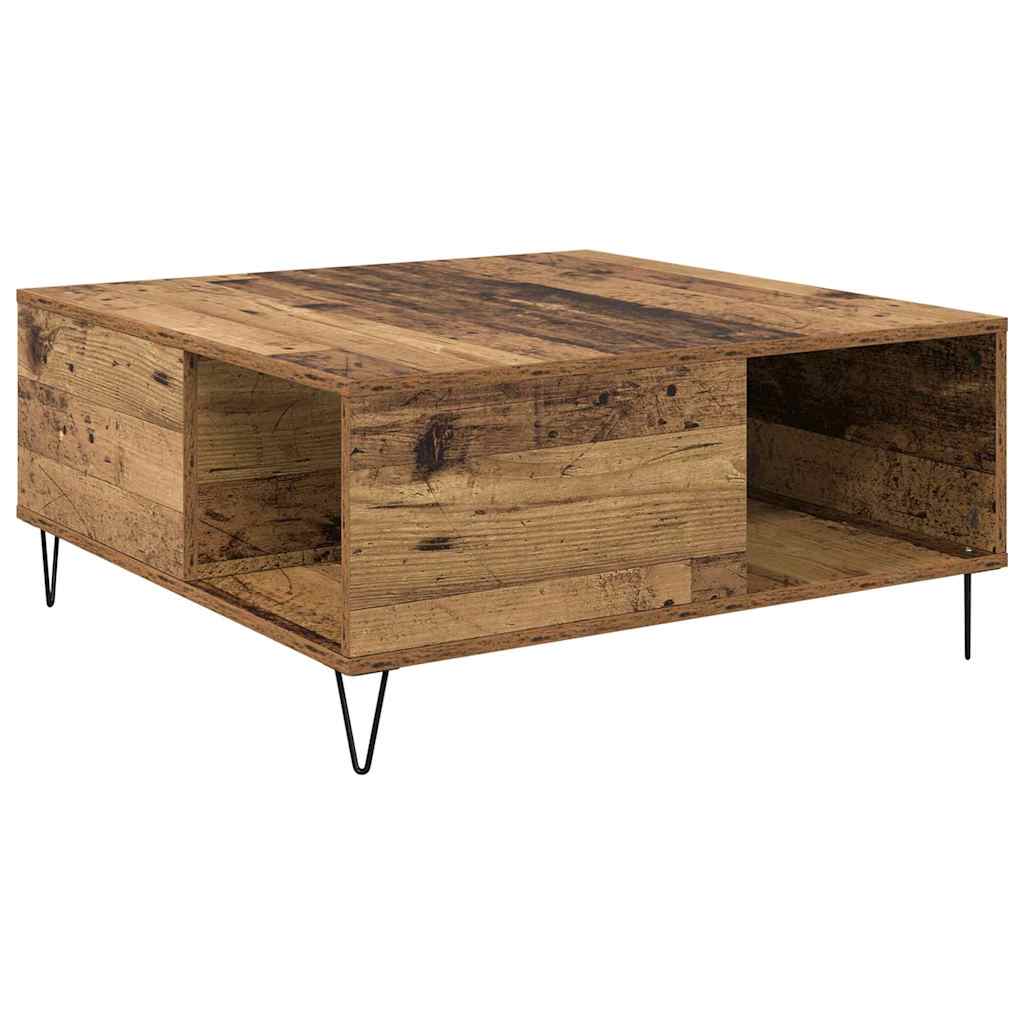 Kava Stol Staro drvo 80 x 80 x 36,5 cm Konstruirano drvo