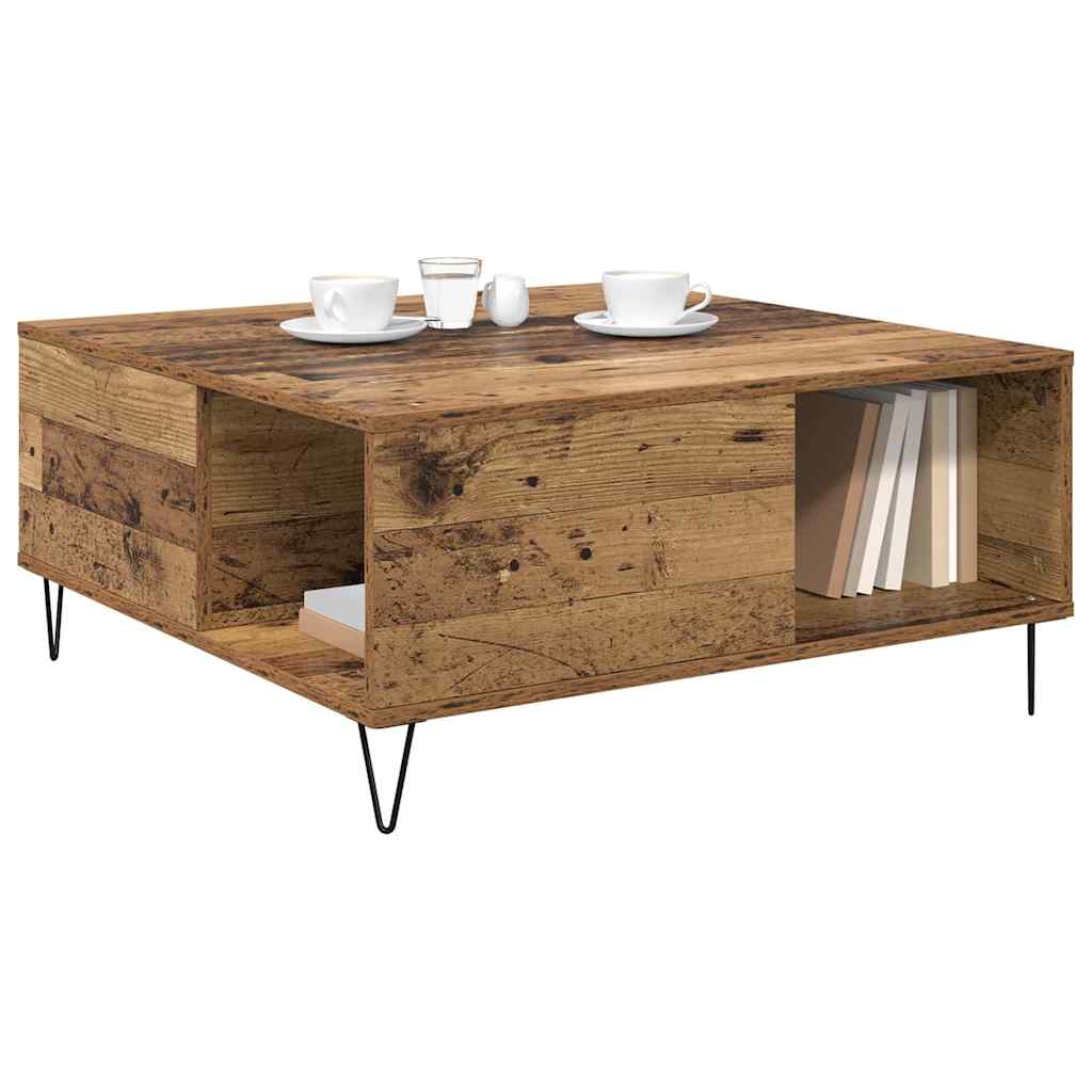 Kava Stol Staro drvo 80 x 80 x 36,5 cm Konstruirano drvo