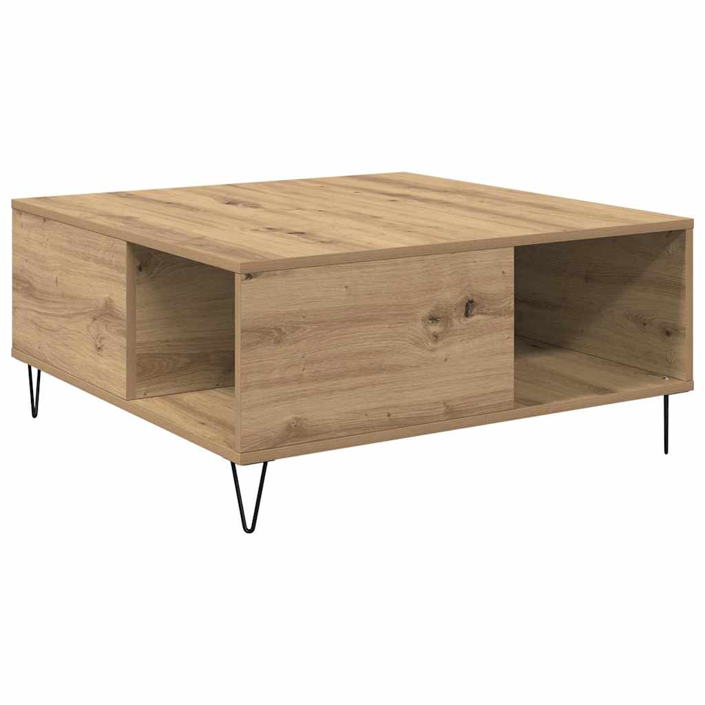 Kava Stol Umjetnički hrast 80 x 80 x 36,5 cm Konstruirano drvo