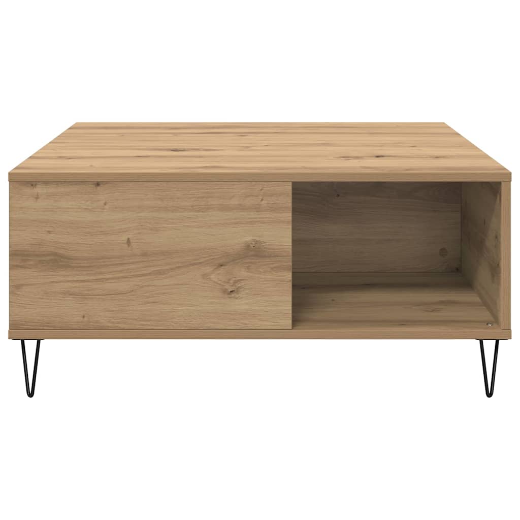 Kava Stol Umjetnički hrast 80 x 80 x 36,5 cm Konstruirano drvo