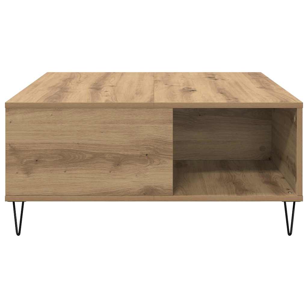 Kava Stol Umjetnički hrast 80 x 80 x 36,5 cm Konstruirano drvo