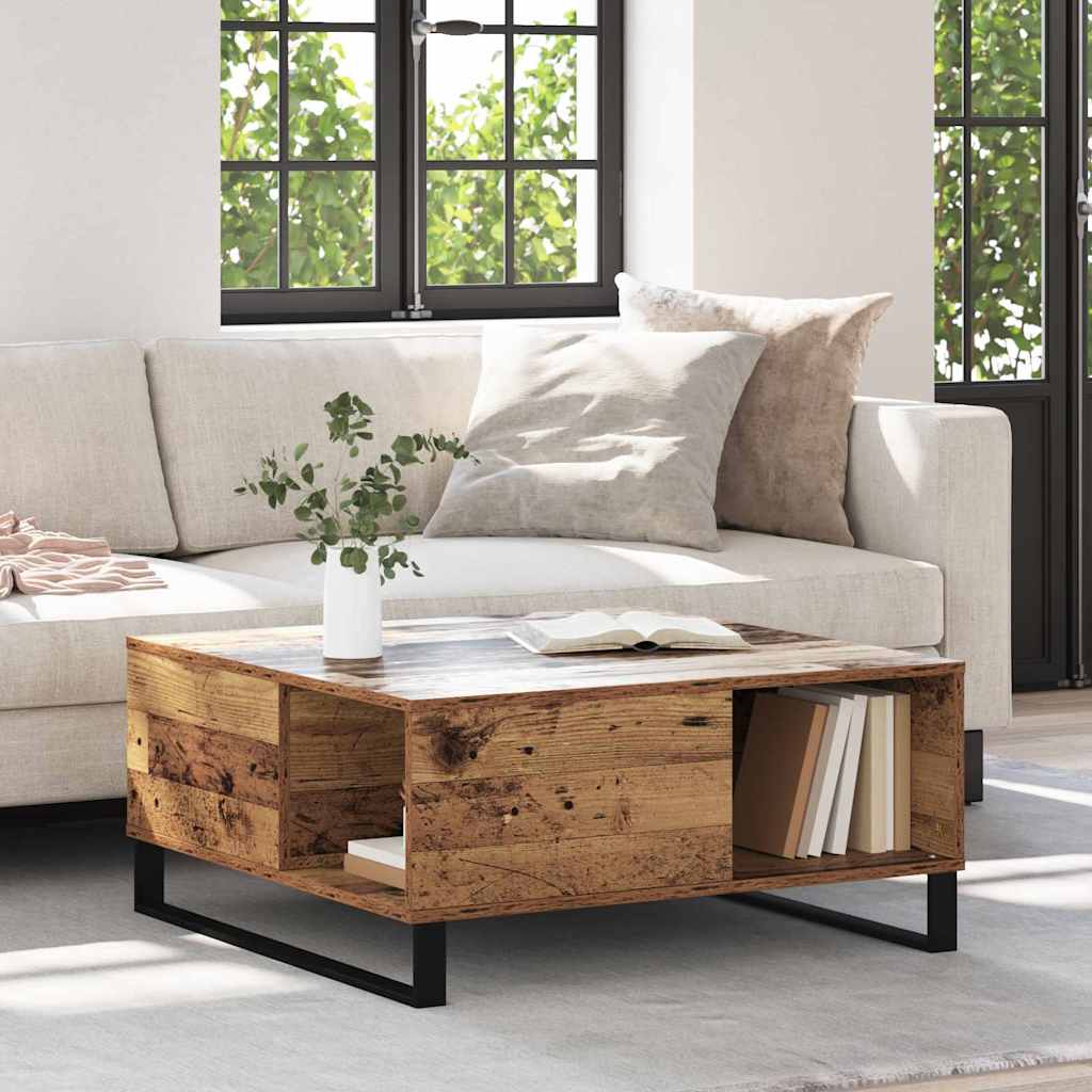 Kava Stol Staro drvo 80 x 80 x 36,5 cm Konstruirano drvo
