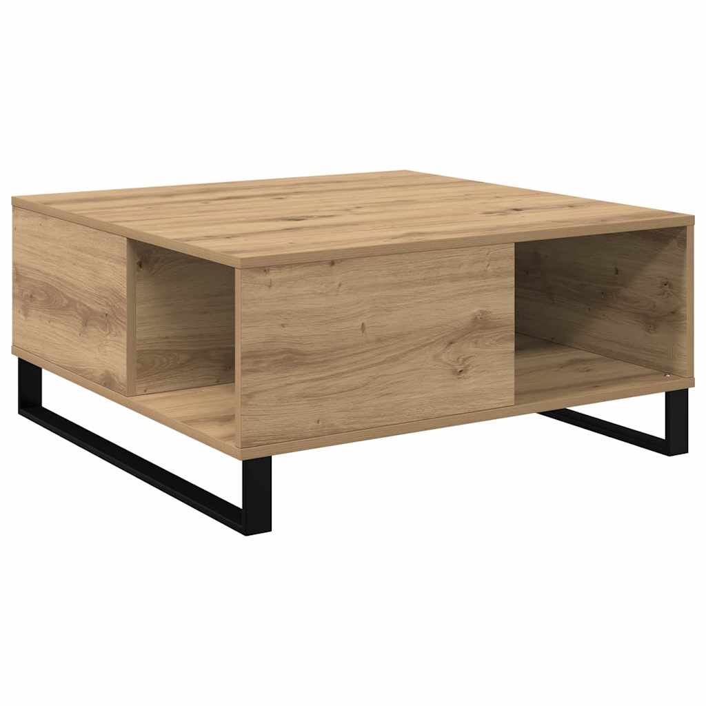 Kava Stol Umjetnički hrast 80 x 80 x 36,5 cm Konstruirano drvo
