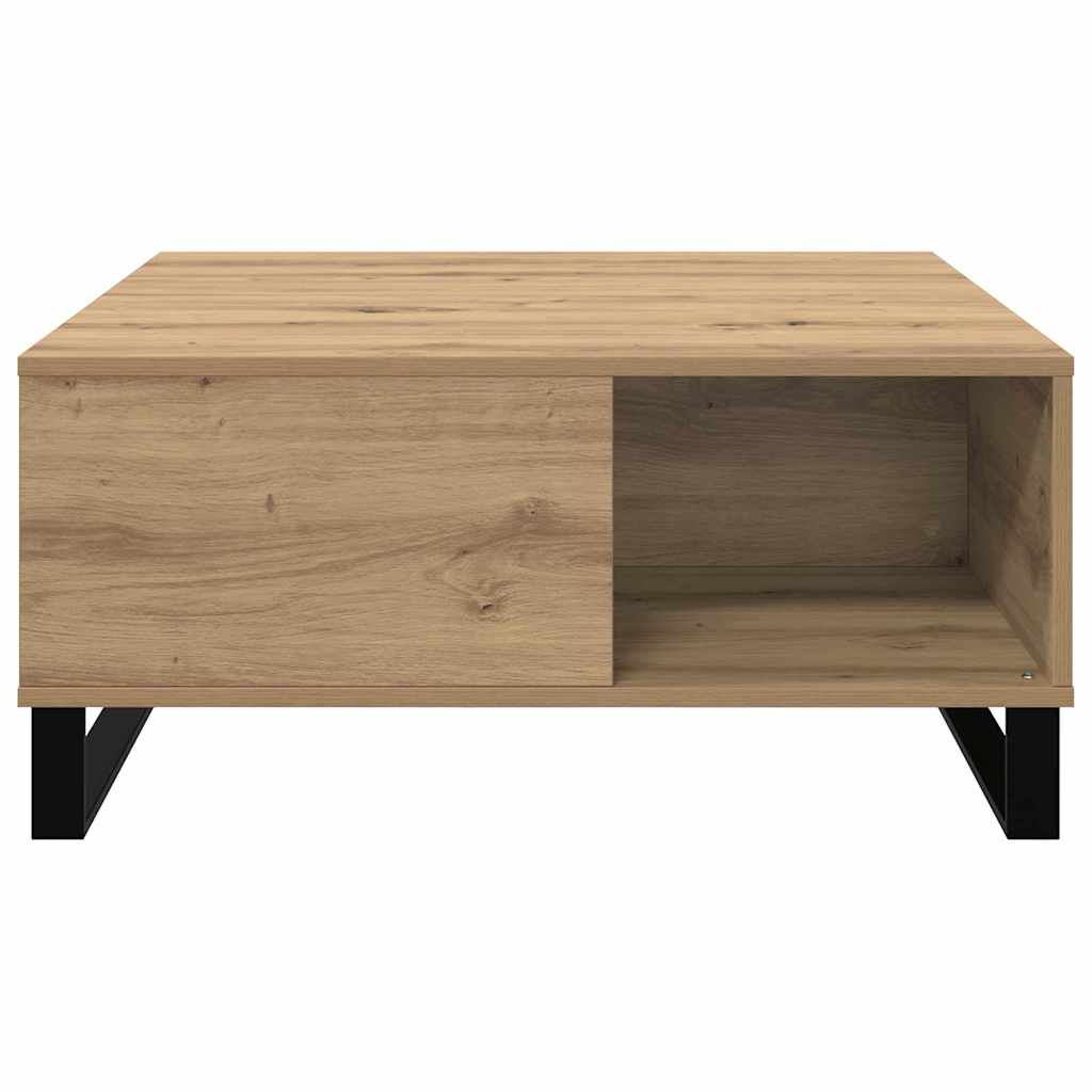 Kava Stol Umjetnički hrast 80 x 80 x 36,5 cm Konstruirano drvo