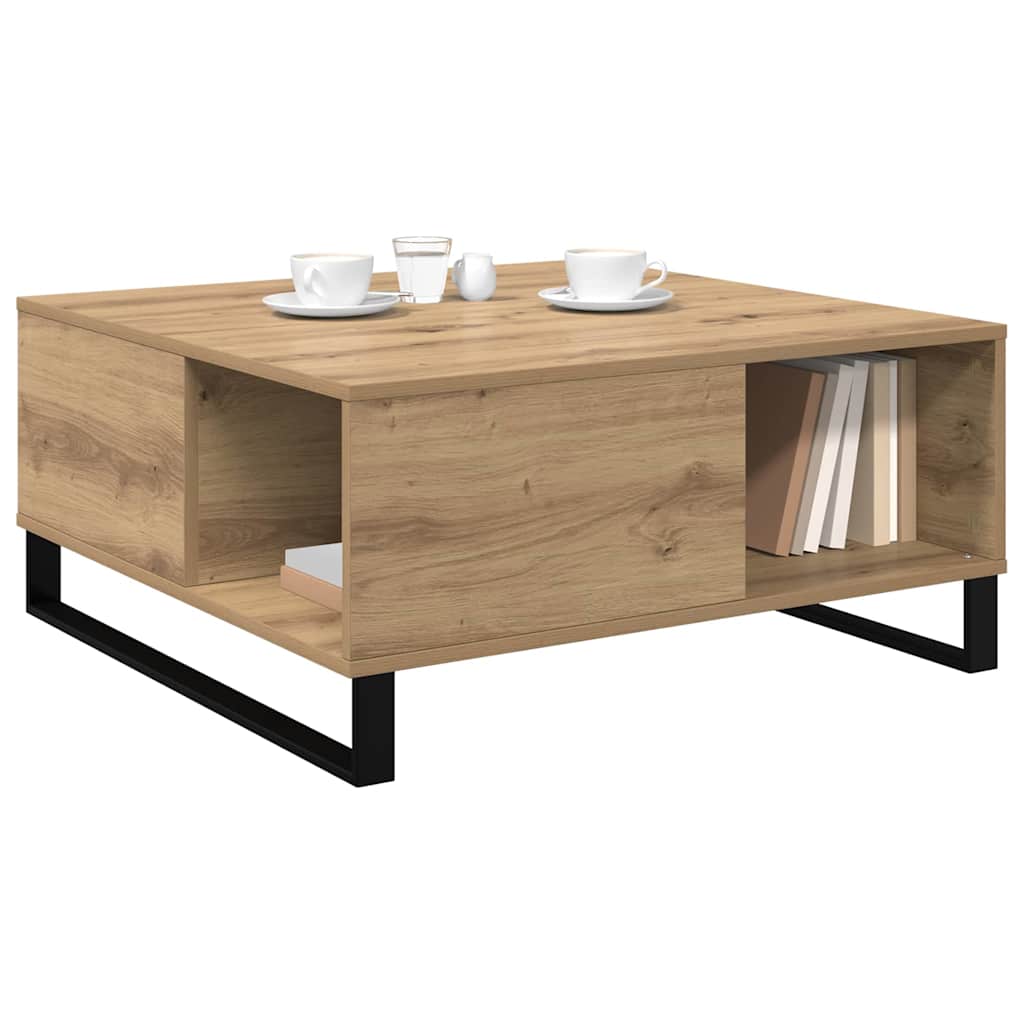Kava Stol Umjetnički hrast 80 x 80 x 36,5 cm Konstruirano drvo