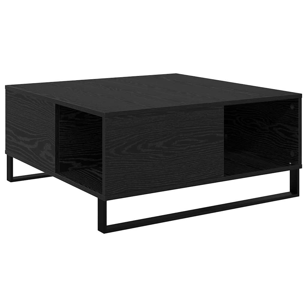 Kava Stol Crni hrast 80 x 80 x 36,5 cm Konstruirano drvo