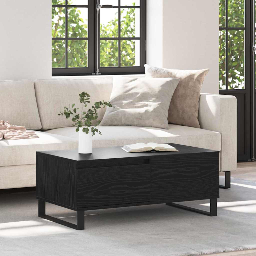 Kava Stol Crni hrast 90 x 50 x 36,5 cm Konstruirano drvo
