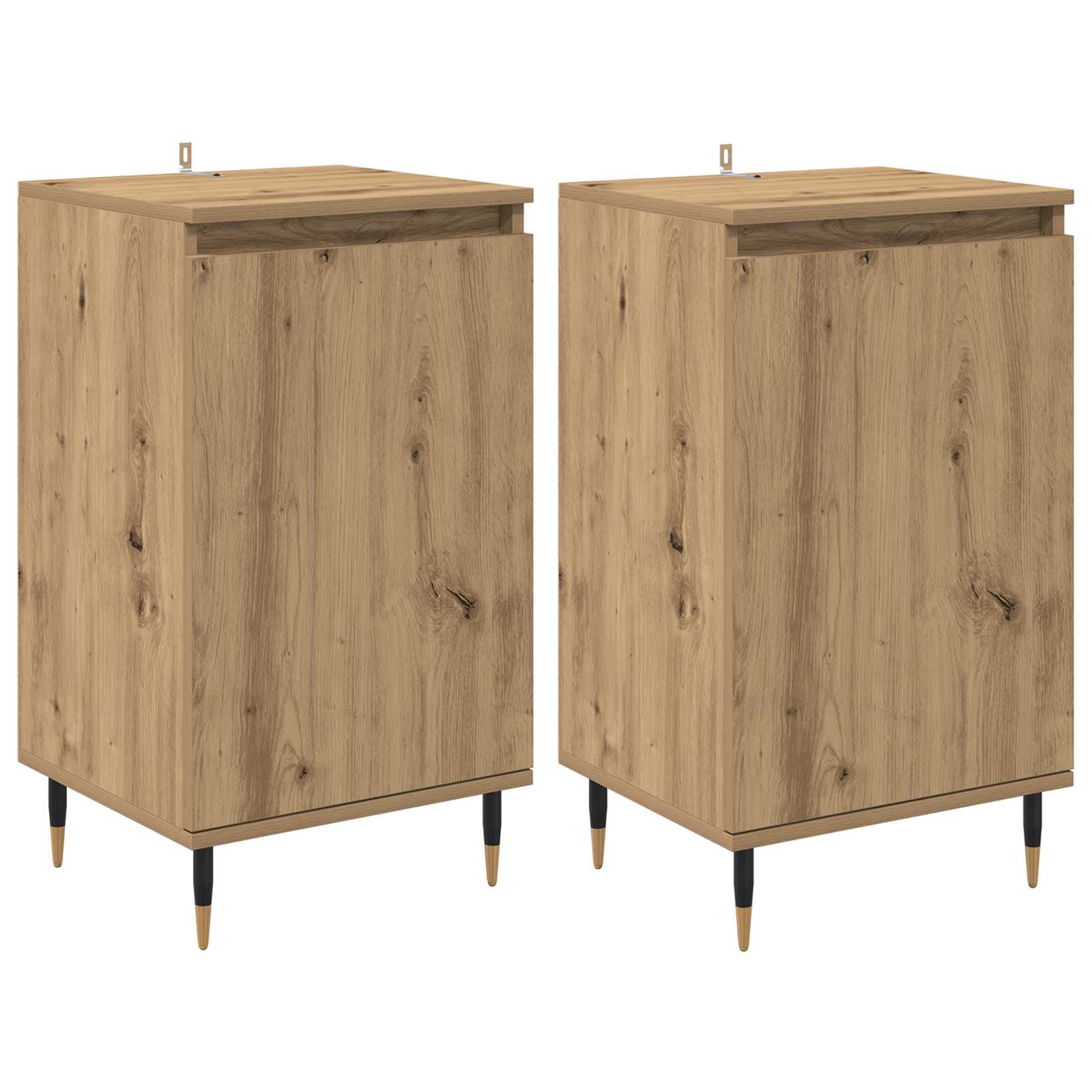 Kreveta 2 pcs Umjetnički hrast 40 x 35 x 70 cm