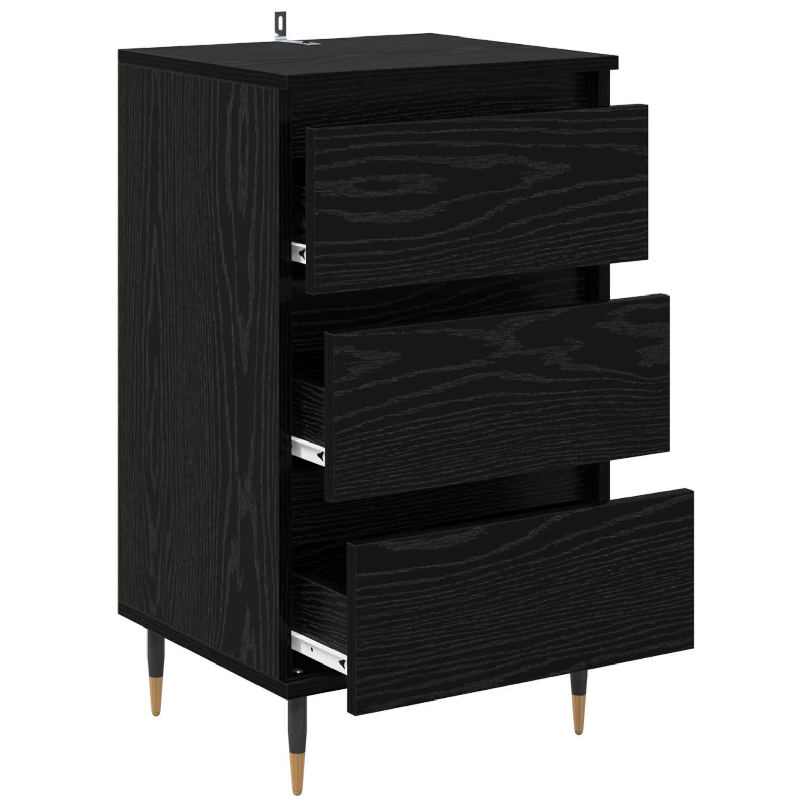 Kreveta s ladicama Crni hrast 35 x 40 x 70 cm Konstruirano drvo
