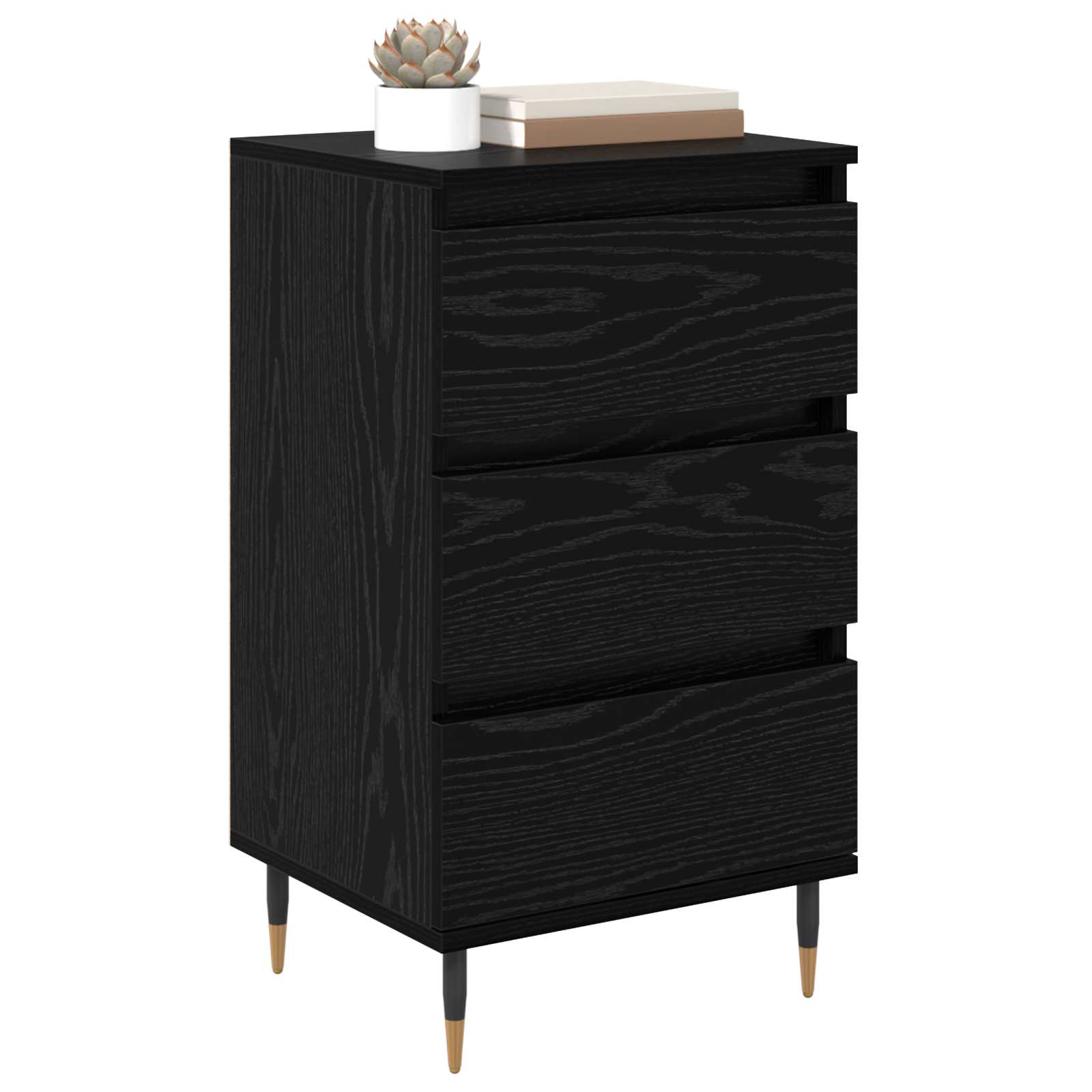 Kreveta s ladicama Crni hrast 35 x 40 x 70 cm Konstruirano drvo