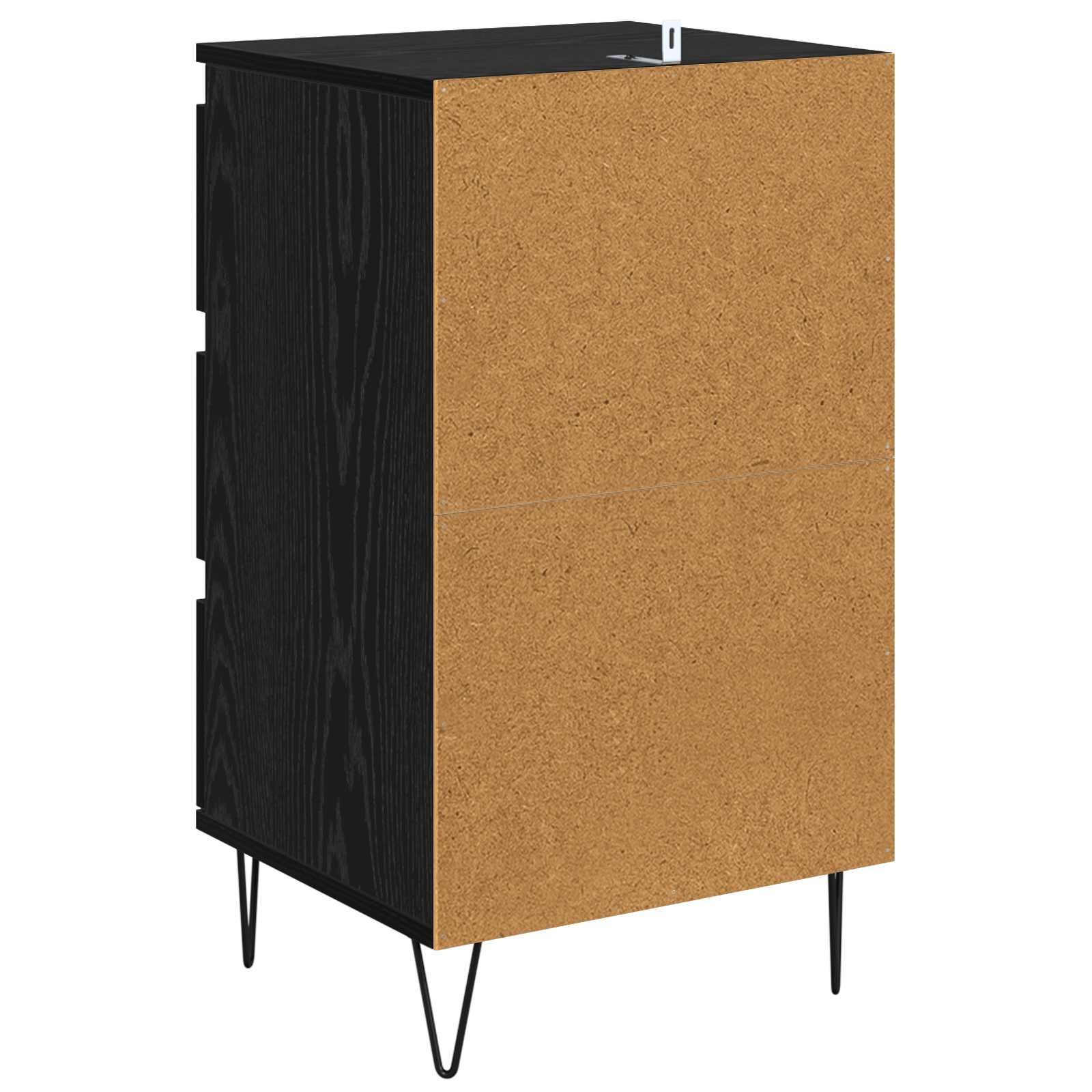 Kreveta Crni hrast 40 x 35 x 70 cm Obrađeno drvo i čelik