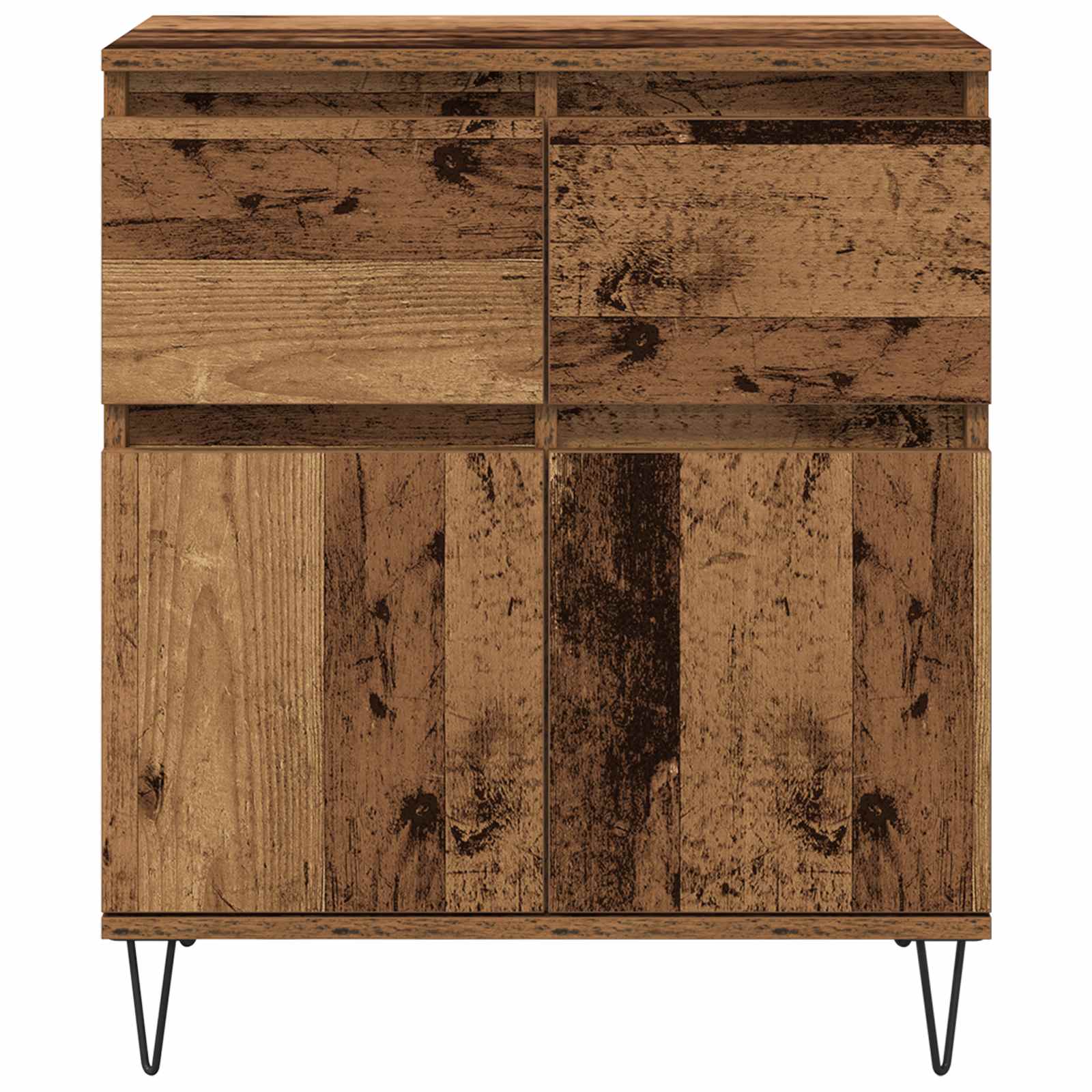 Kreveta Staro drvo 60 x 35 x 70 cm Obrađeno drvo i čelik